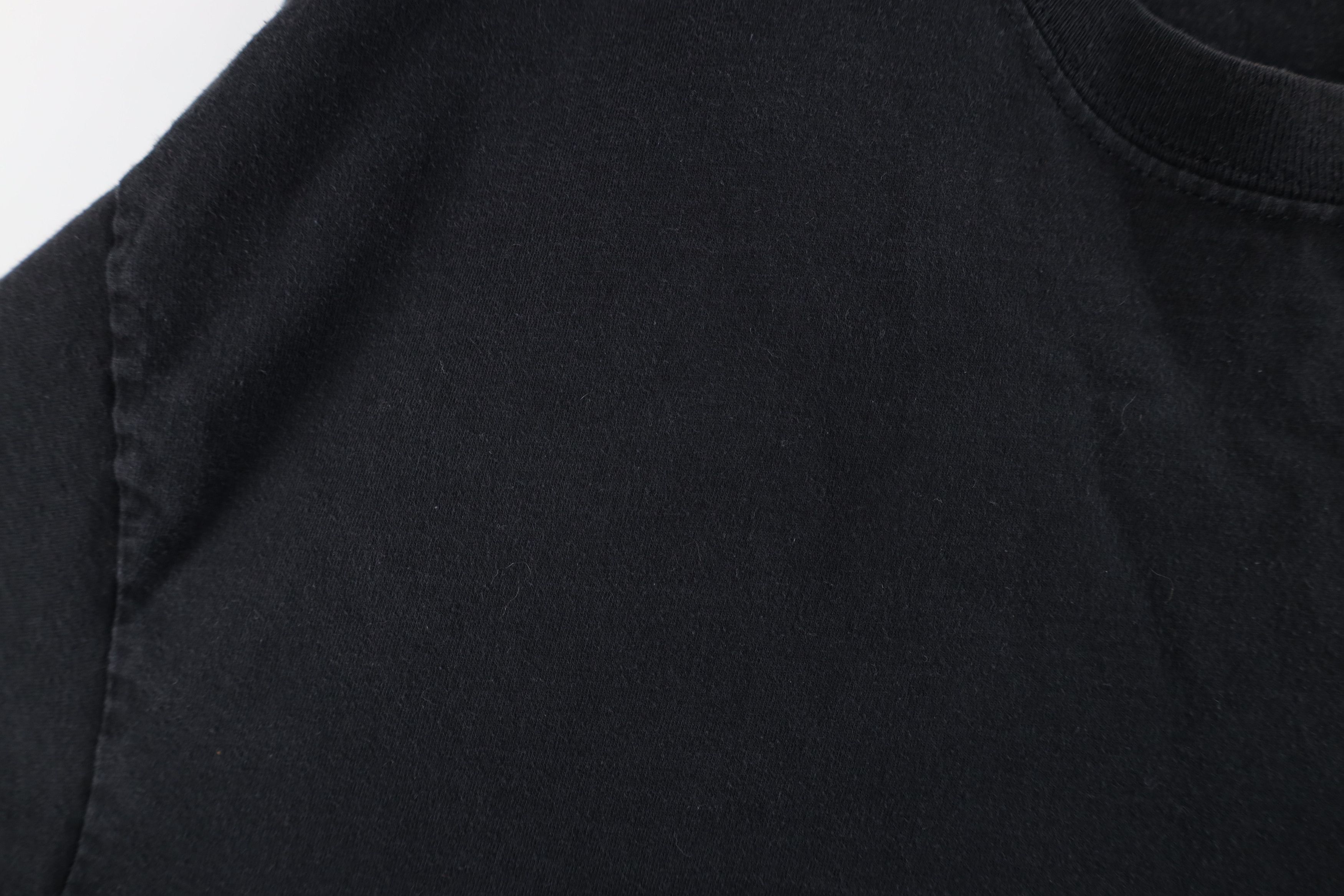 Vintage Vintage 90s Streetwear Blank Heavy Cotton T-Shirt Black Size US L / EU 52-54 / 3 - 8 Thumbnail