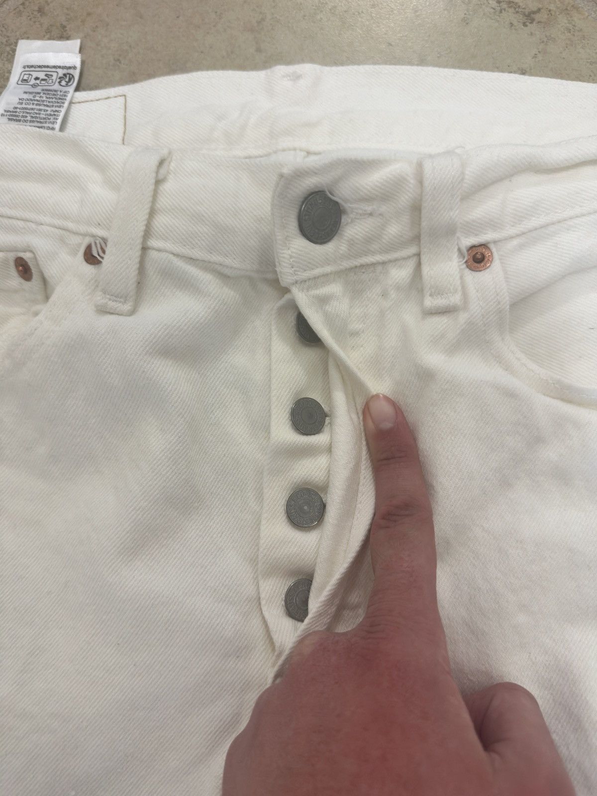 DENIM TEARS × Levi's Levi x Denim Tears white skinny jean Size US 31 - 5 Thumbnail