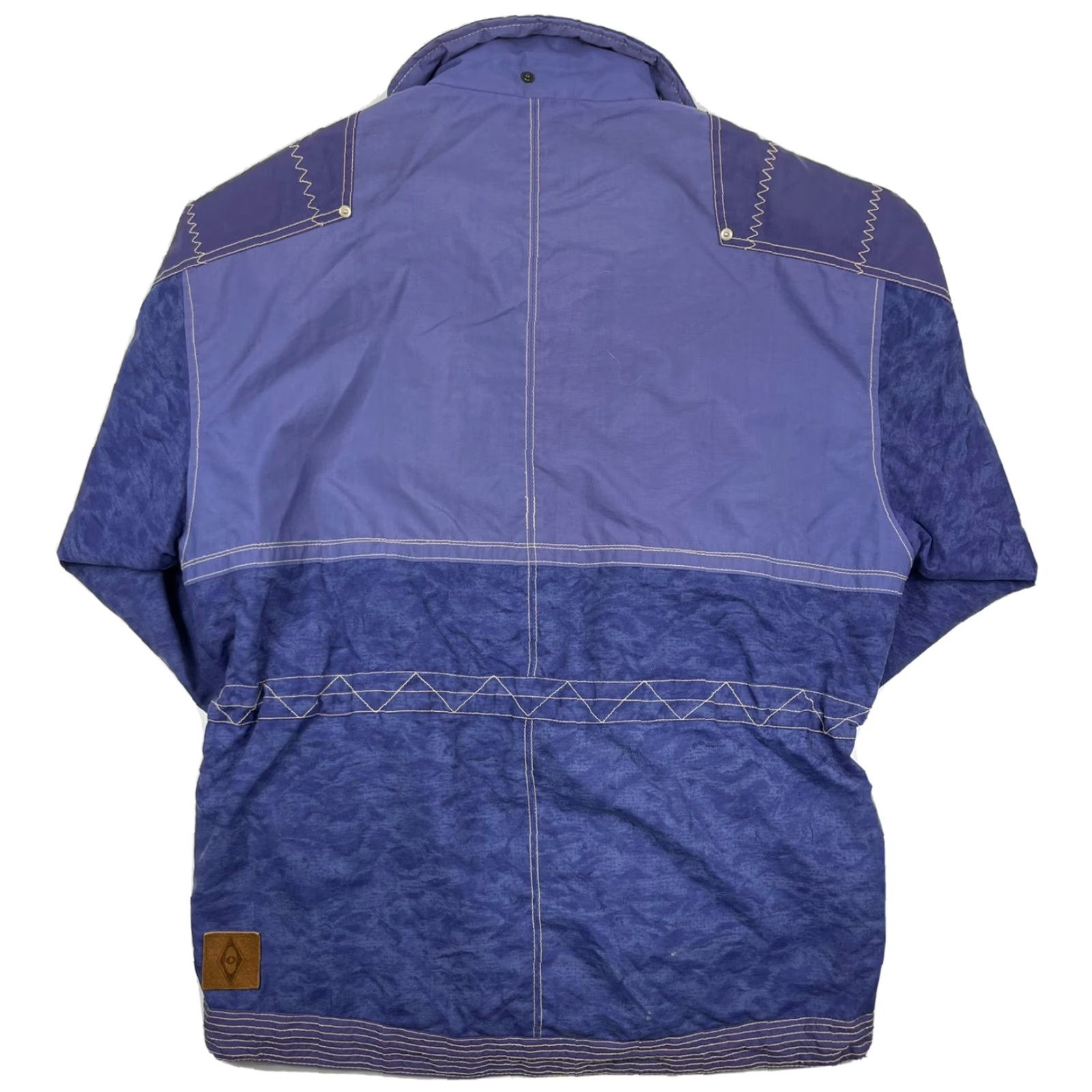 Obermeyer VINTAGE Obermeyer Ski Jacket Womens Shell Lined Parka XL Purple 90s 80s Road Trip Full Zip Hood Size XL / US 12-14 / IT 48-50 - 3 Thumbnail
