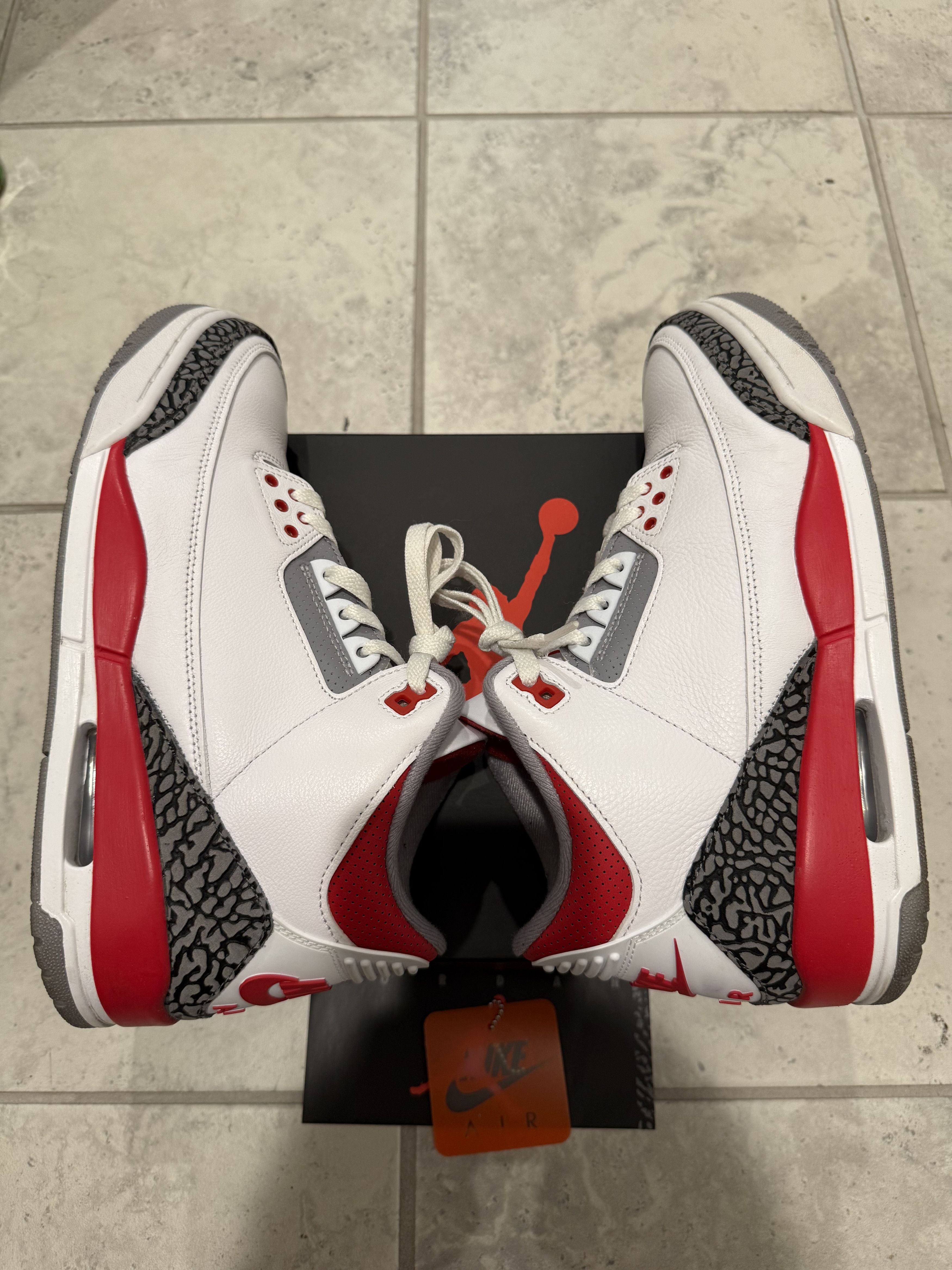 Jordan Brand Air Jordan 3 Retro Fire Red (2022) DN3707-160 US Men's 9.5 Size US 9.5 / EU 42-43 - 3 Thumbnail