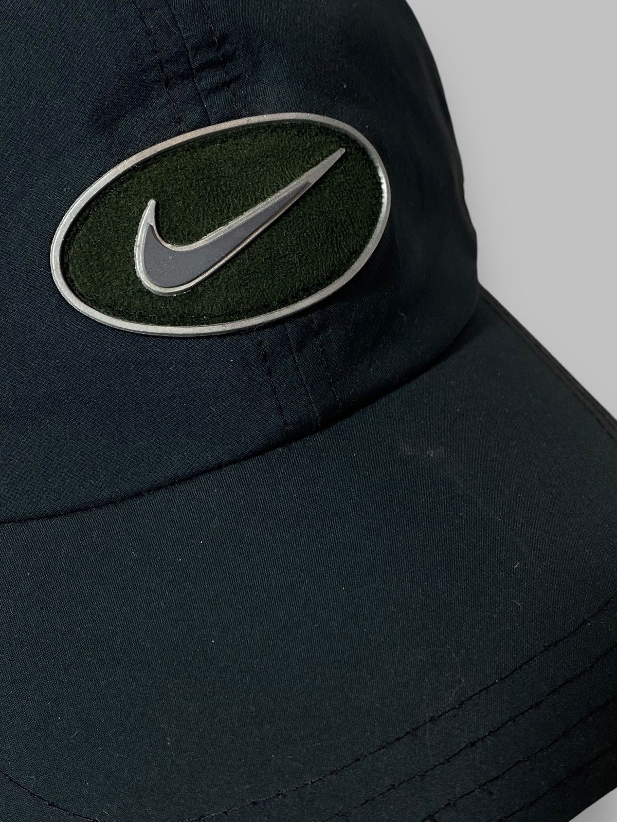 Nike Vintage Nike Swoosh Logo Y2k Hype Streetwear CAp Size ONE SIZE - 7 Thumbnail