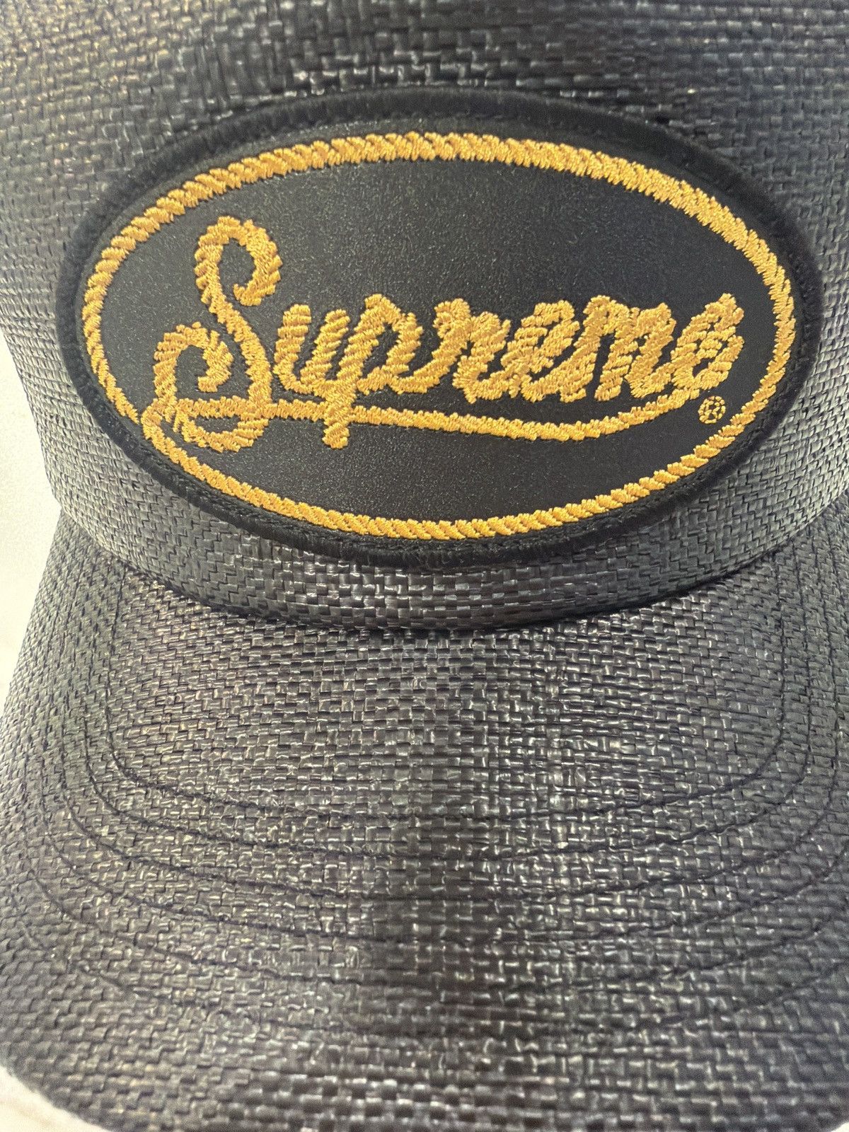 Supreme Supreme Raffia Black Trucker Size ONE SIZE - 4 Thumbnail