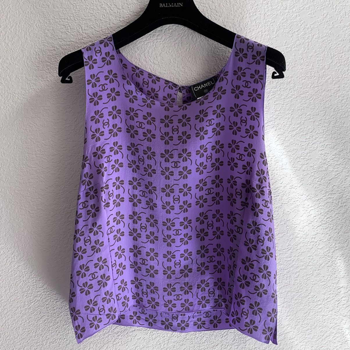Chanel Chanel 100% silk monogram blouse Size M / US 6-8 / IT 42-44 - 16 Thumbnail
