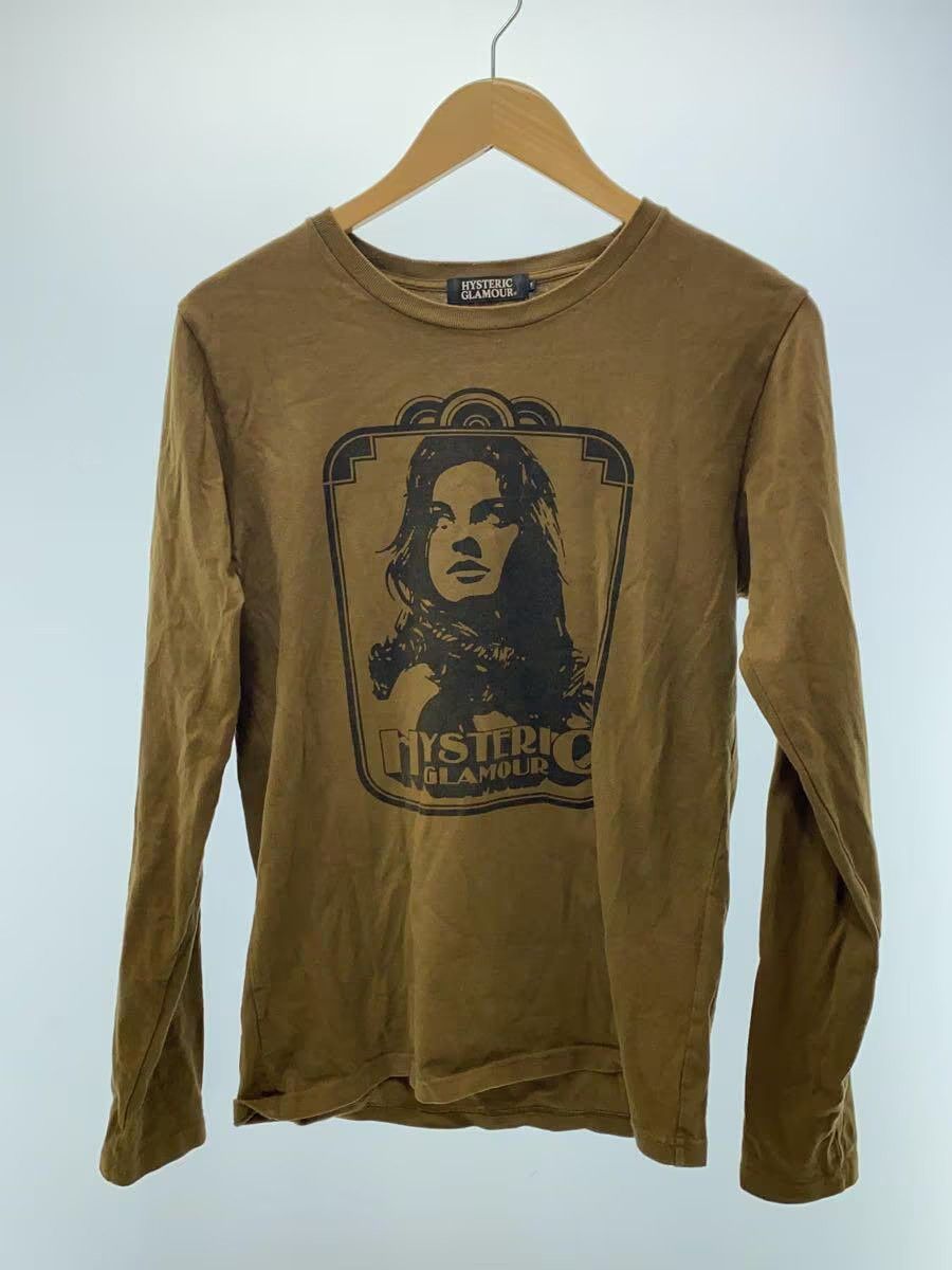 image of Hysteric Glamour Hysteric Woman Long Sleeve Tee in Camel, Men's (Size Small)