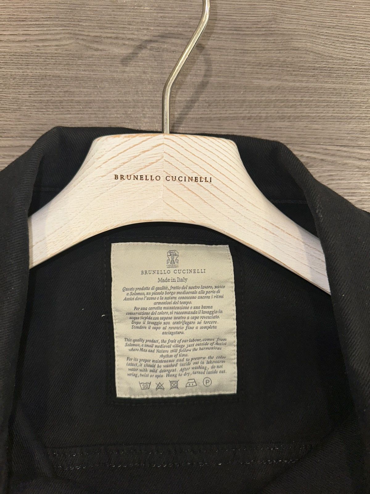 Brunello Cucinelli Black brunello denim jacket Size US L / EU 52-54 / 3 - 3 Thumbnail