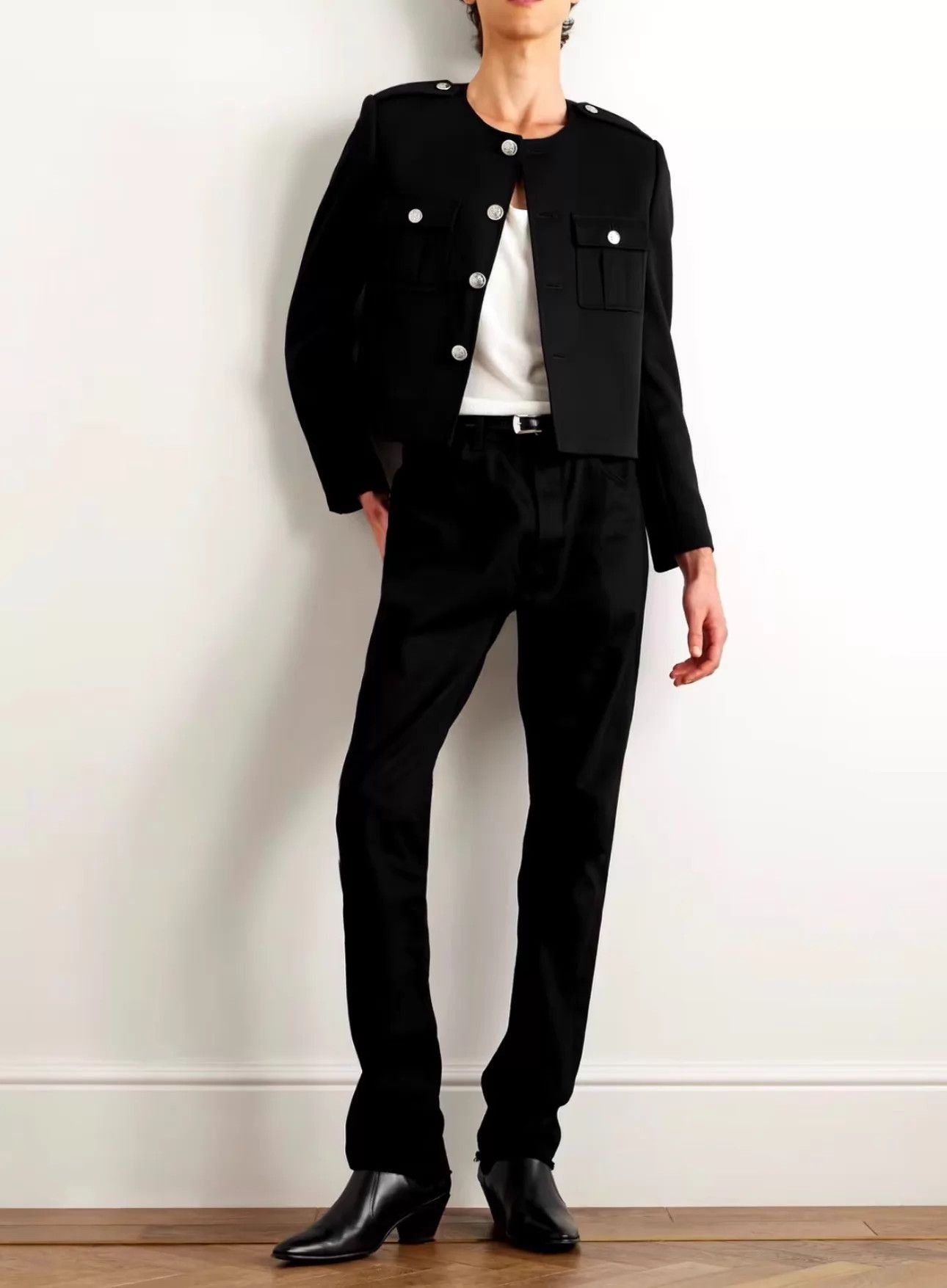 Celine Celine Hedi Slimane Men's Safari Jacket 46 New Wool Size US S / EU 44-46 / 1 - 3 Thumbnail