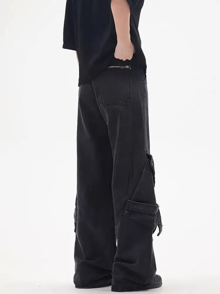 Japanese Brand × Jean Heavy washed vintage baggy jeans Size US 34 / EU 50 - 5 Thumbnail