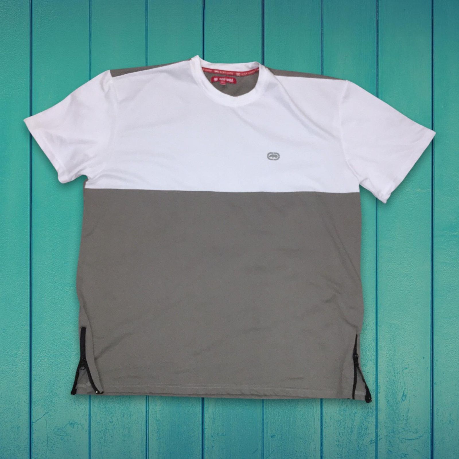 Ecko Unltd. VINTAGE Y2K Ecko Unltd Short Sleeve Shirt 3XL Gray/White Size US XXL / EU 58 / 5 - 1 Thumbnail