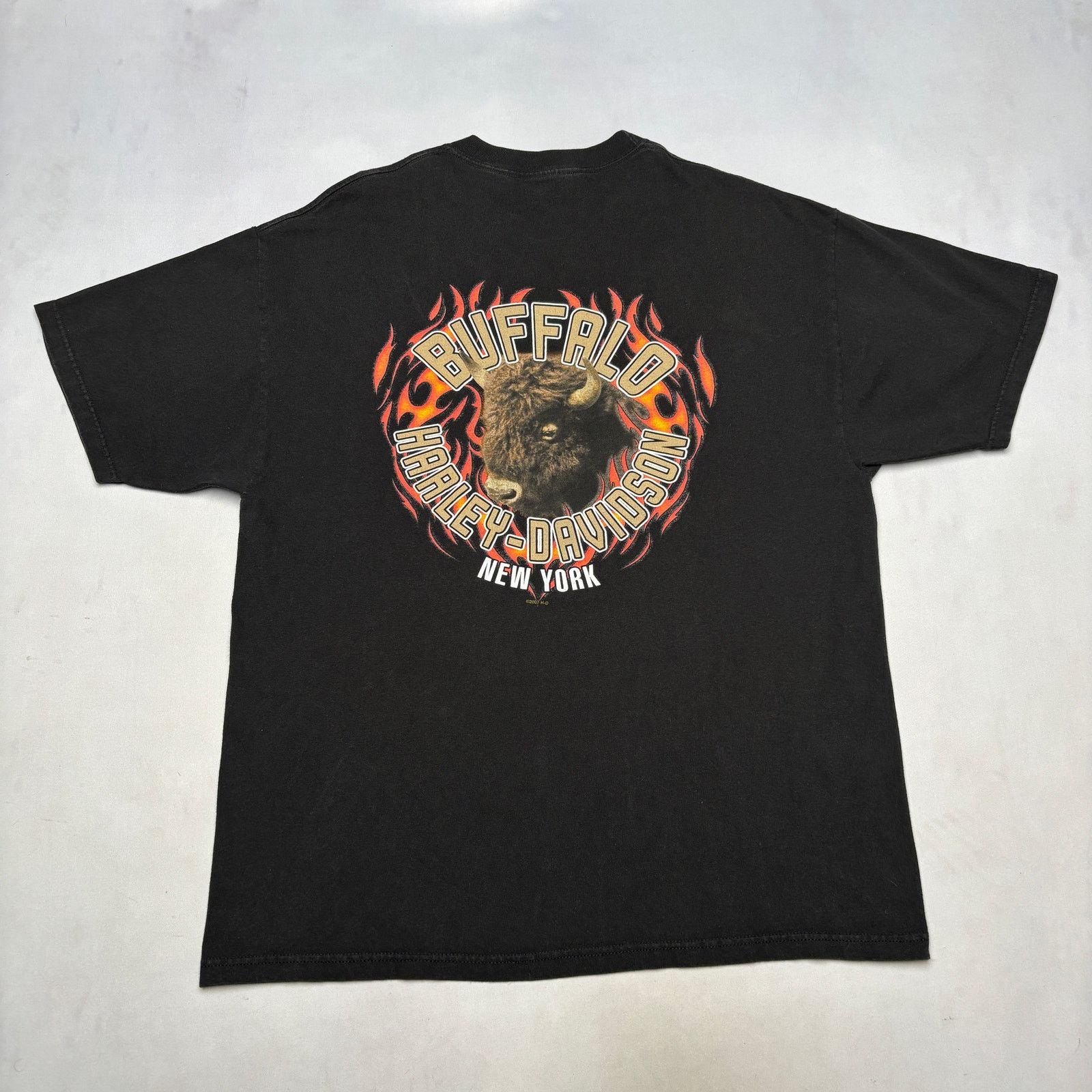 Harley Davidson Harley Davidson Buffalo New York Eagle T Shirt Men's 23x30.5 Size US XL / EU 56 / 4 - 4 Thumbnail
