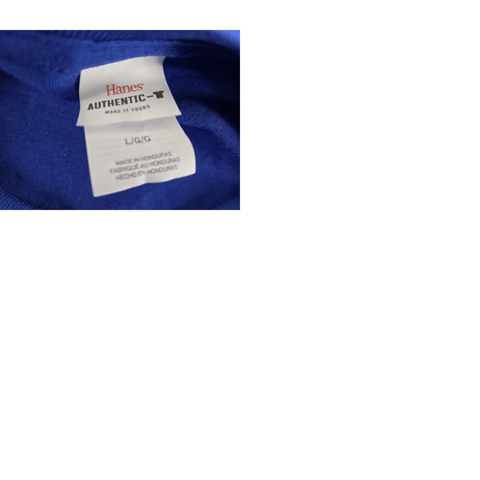 Hanes Emeres Men's T Shirt Size Large Blue Short Sleeve Regular Fit Hanes Shirt Mens L Blue 90s? Size US L / EU 52-54 / 3 - 9 Thumbnail