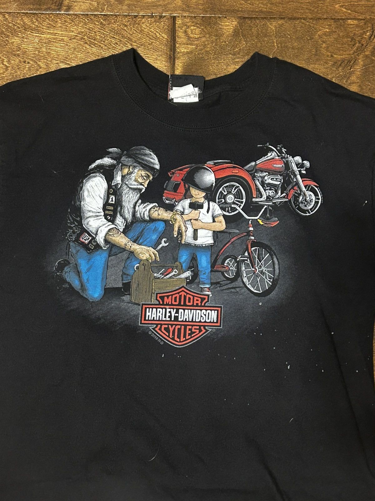 Harley Davidson × Vintage × West Coast Choppers Y2K Davidson Black Tee Size US M / EU 48-50 / 2 - 2 Thumbnail