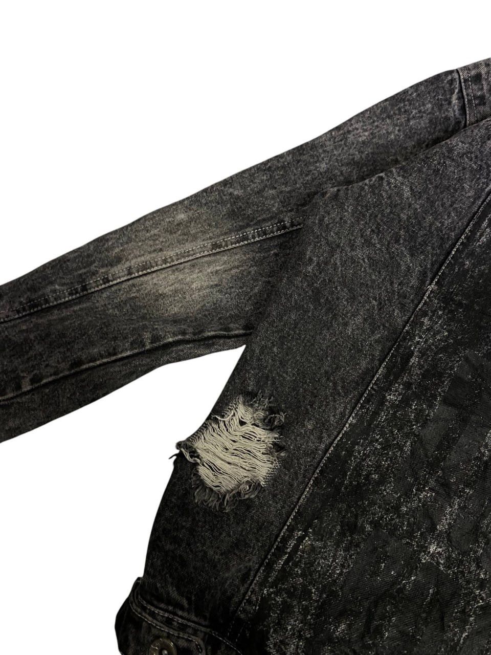 If Six Was Nine Washed Distressed Black Vintage Style Button Up Long Sleeve Size US M / EU 48-50 / 2 - 6 Thumbnail