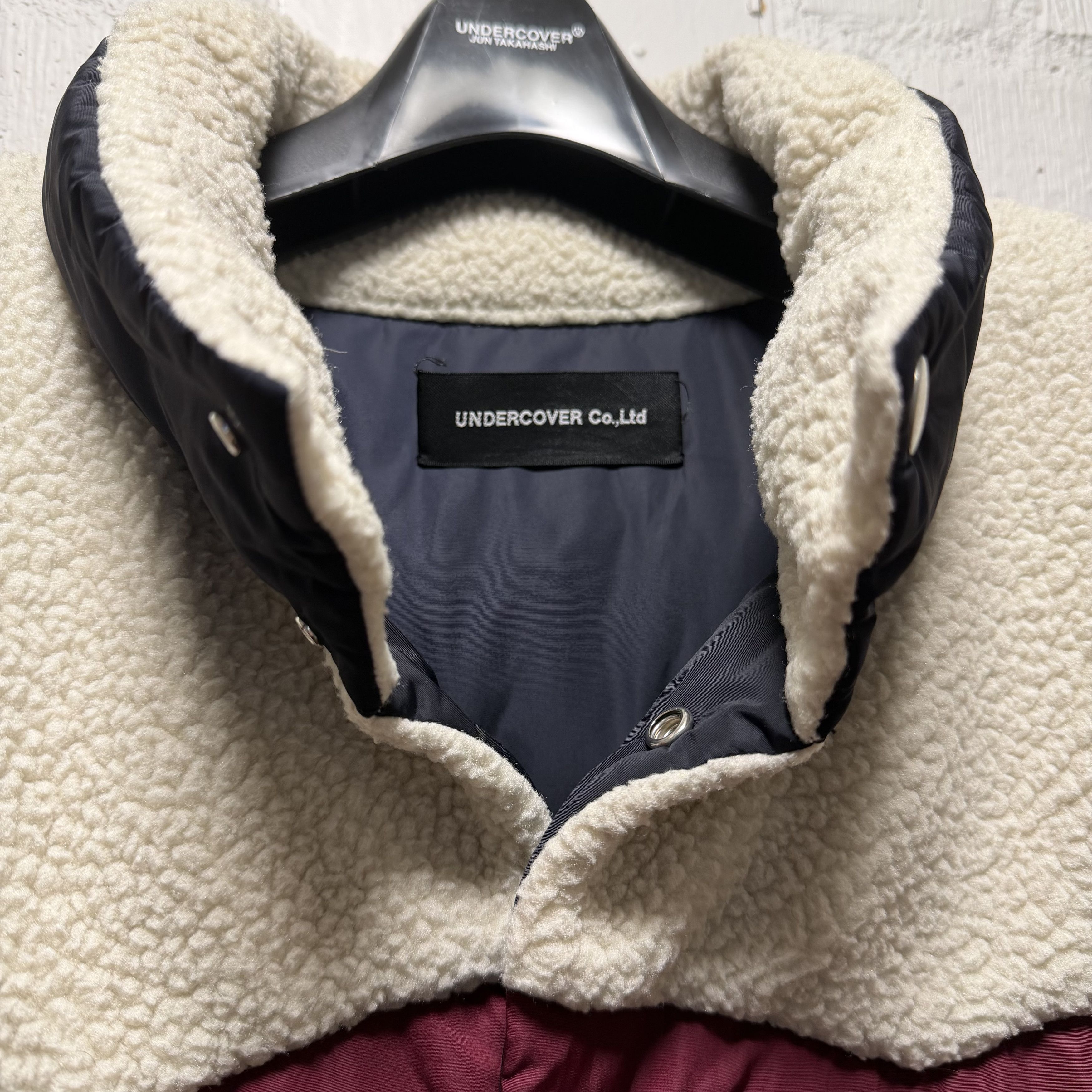 Undercover AW22 Faux shearling-trimmed down vest Size US XXL / EU 58 / 5 - 3 Thumbnail