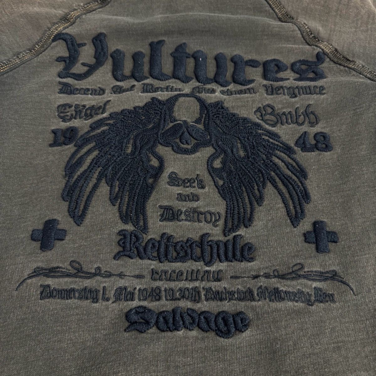 Salvage Y2K Salvage Vultures Embroidered Zip Up Hoodie Size US L / EU 52-54 / 3 - 7 Thumbnail
