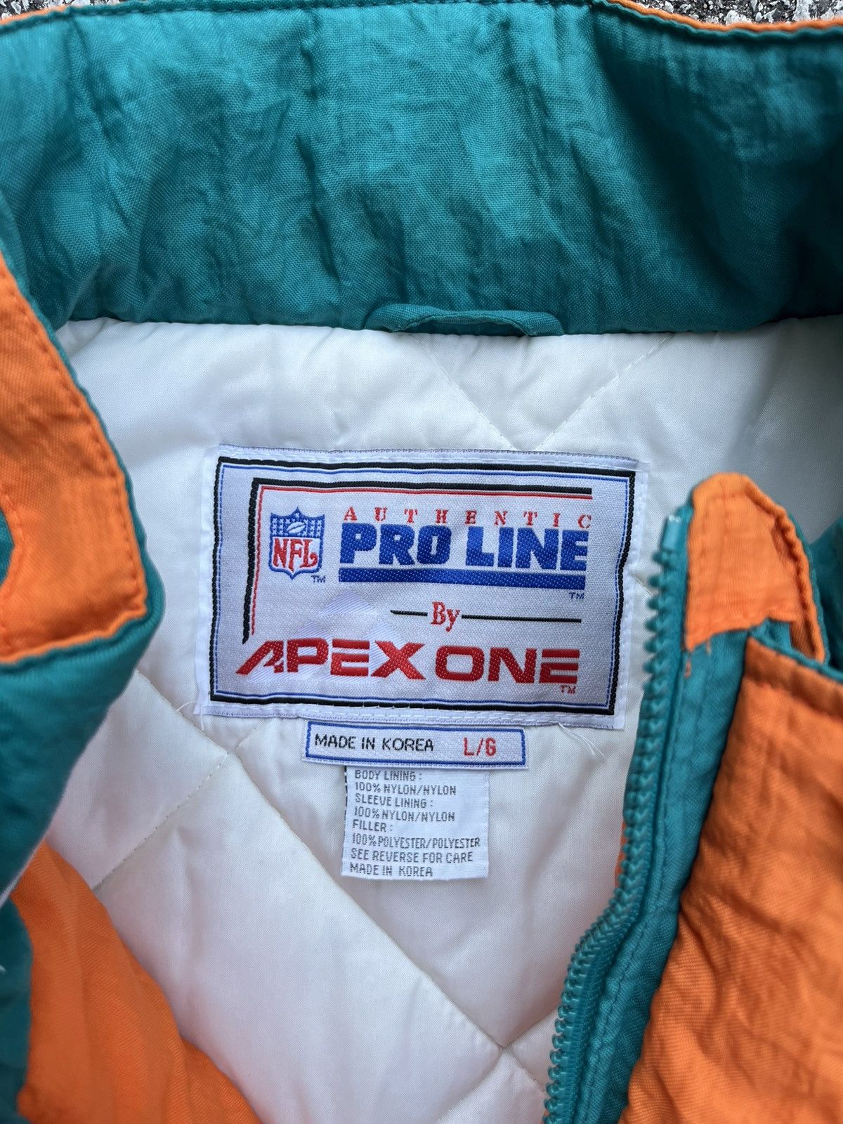 NFL Vintage 1990s Miami Dolphins Puffer Size US L / EU 52-54 / 3 - 5 Thumbnail