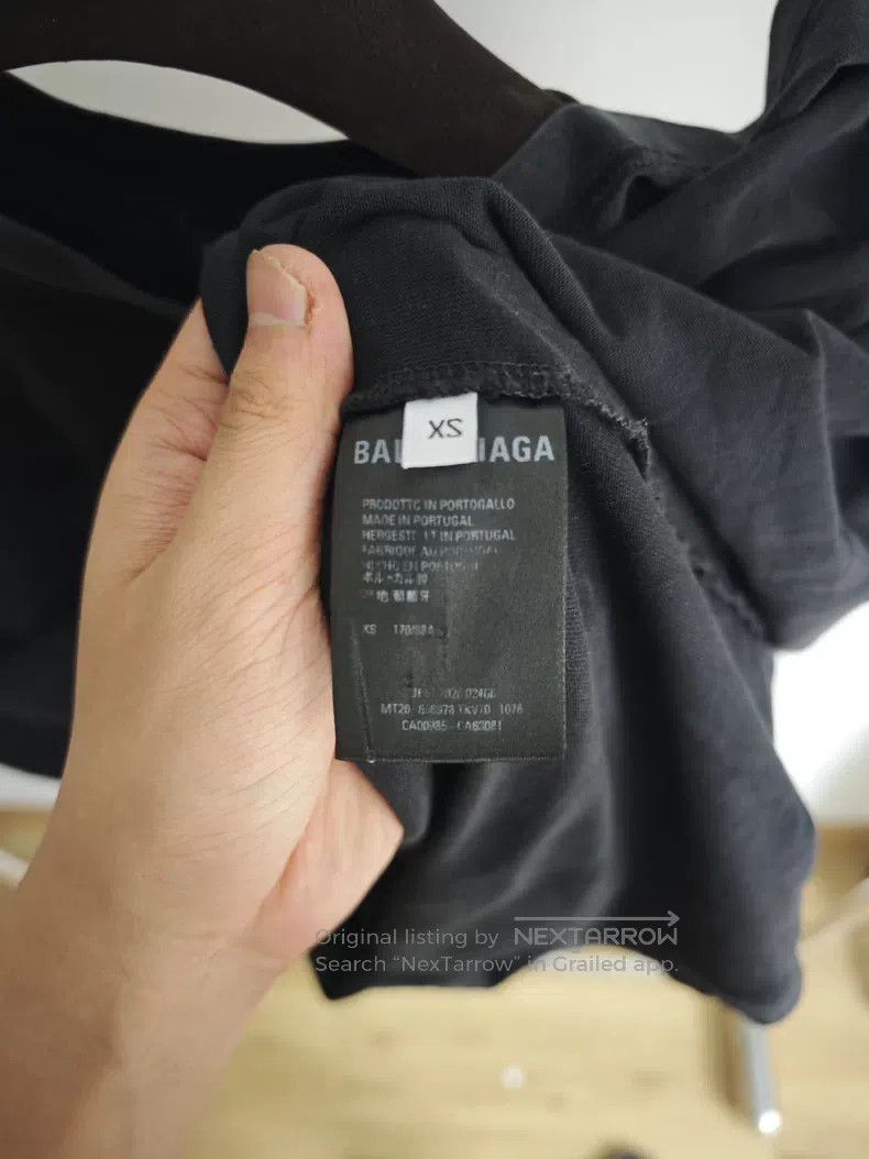 Balenciaga Balenciaga Flame distressed short-sleeved shirt Size US XS / EU 42 / 0 - 4 Thumbnail