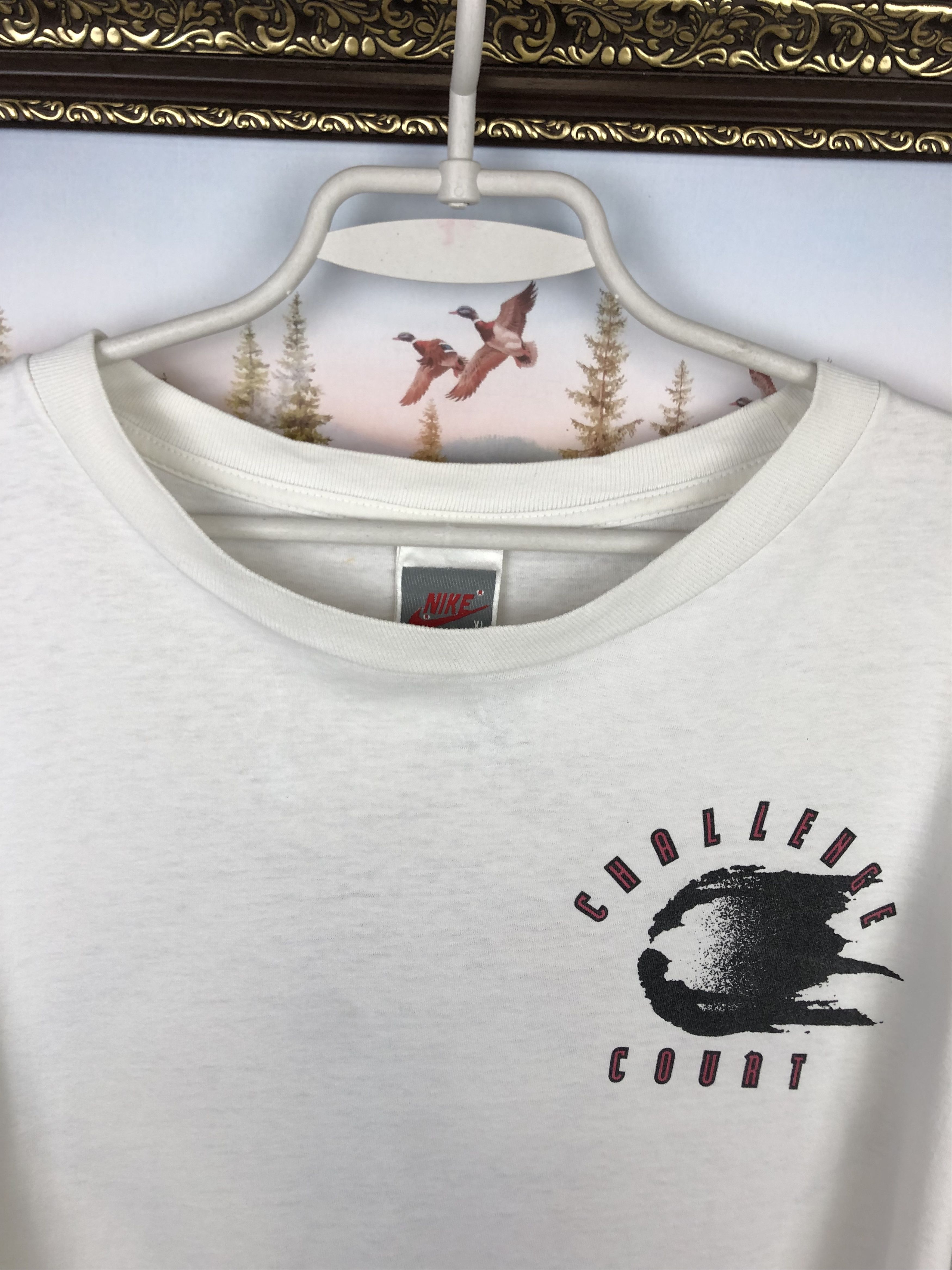 Vintage Nike Challenge Court Agassi Tennis Shirt Polo Tee