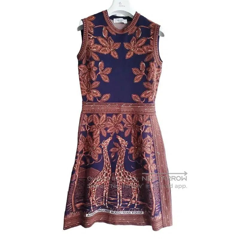 Valentino Valentino Colorful Printed Sleeveless Dress for Women . Size L / US 10 / IT 46 - 1 Thumbnail
