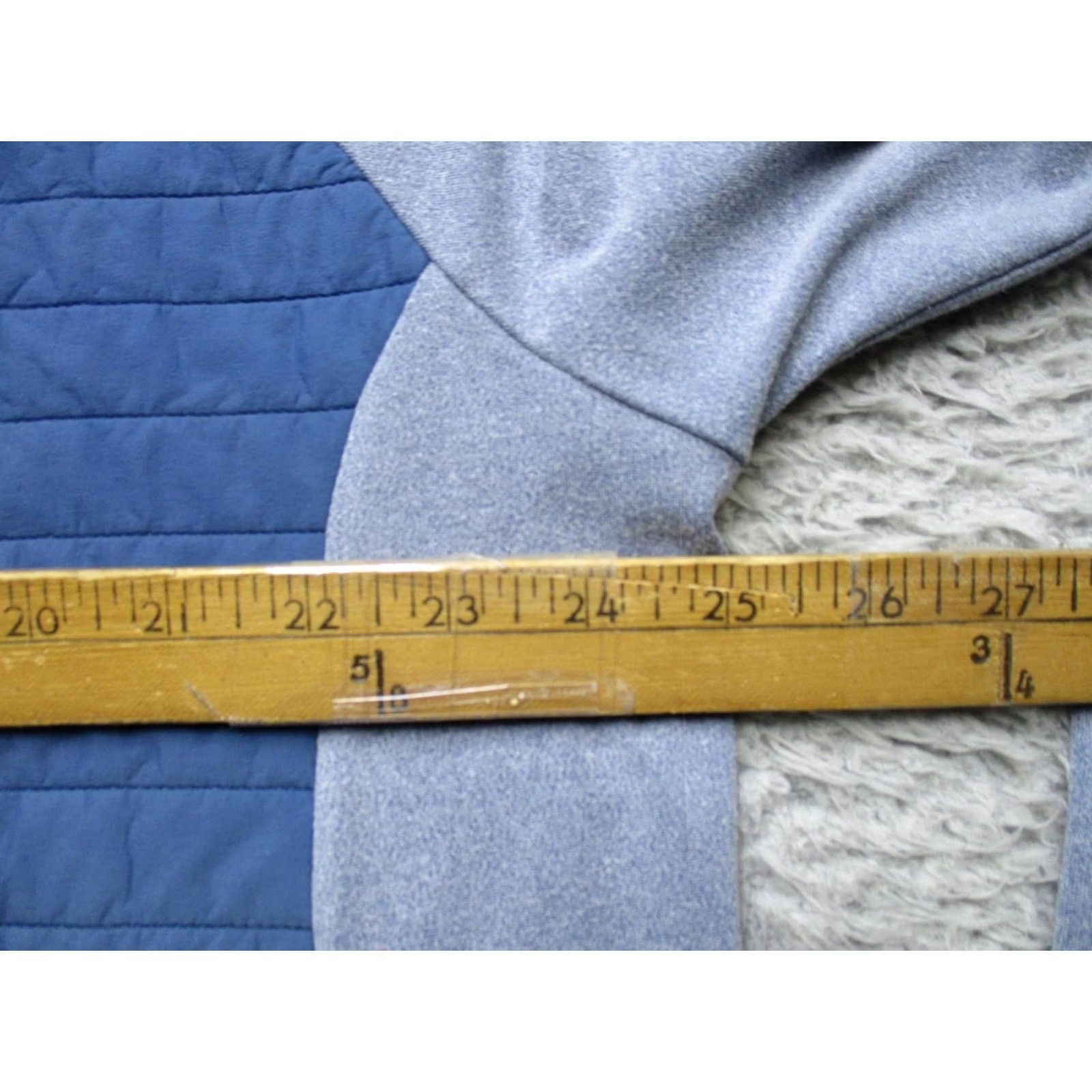 johnnie-O johnnie-O Sweater Mens XL Gray Quarter Zip Quilted Fleece Raglan Pullover Size US XL / EU 56 / 4 - 6 Thumbnail