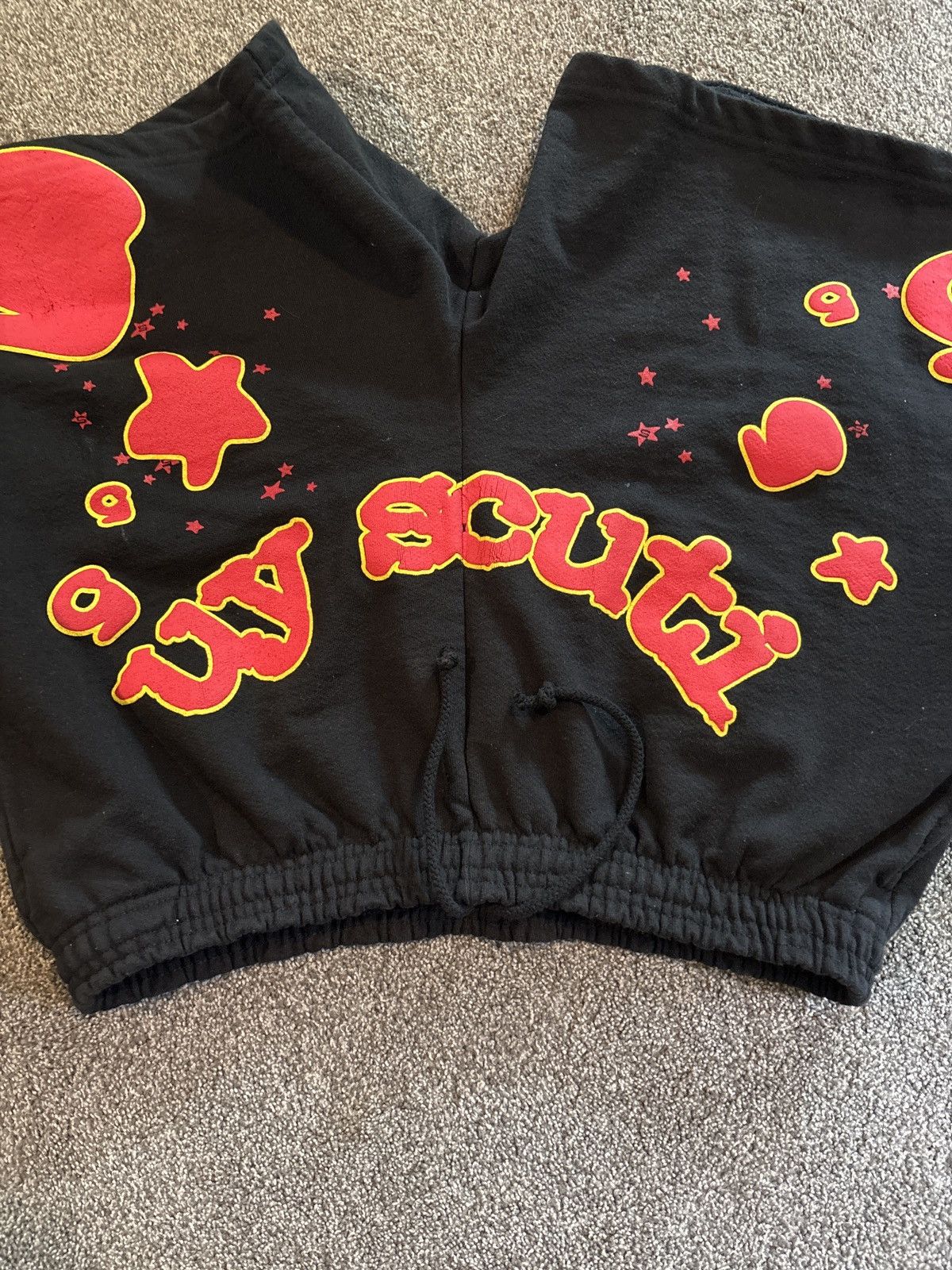 Sp5der Sp5der X Uy Scuti Shorts Black/Red Size US 32 / EU 48 - 4 Thumbnail