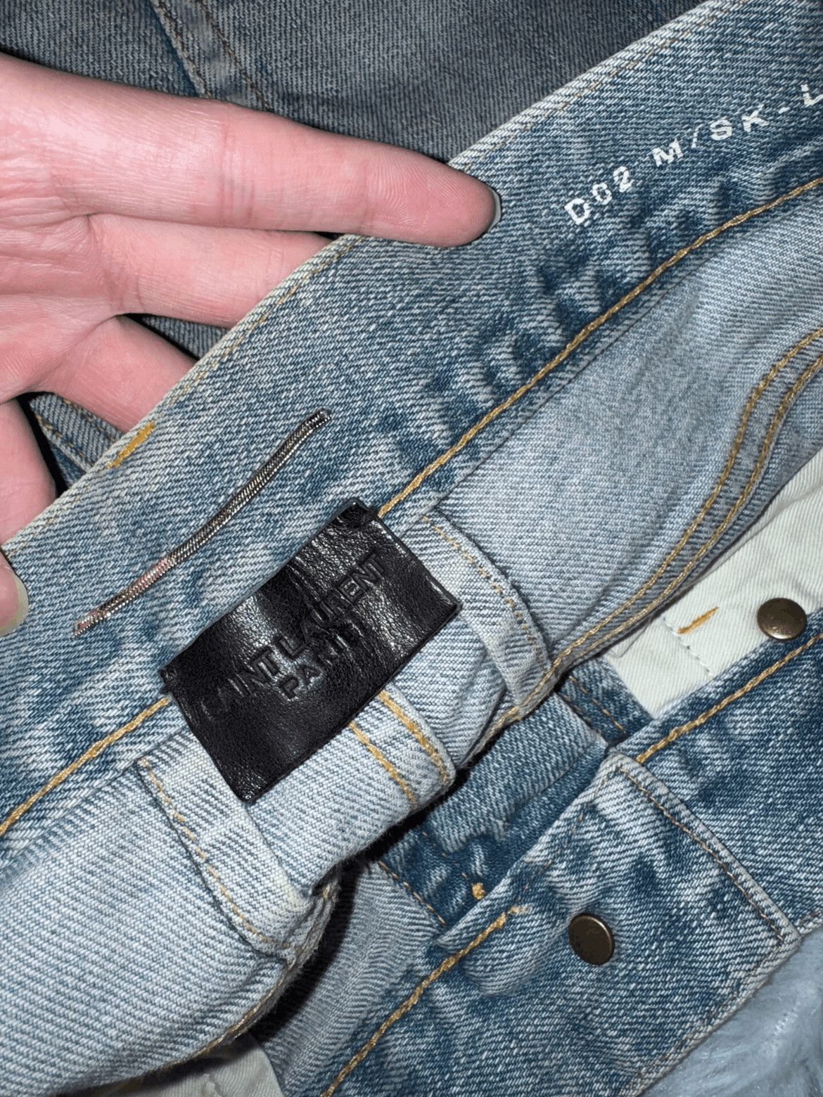 Saint Laurent Paris Saint Laurent Paris by Hedi 14SS Distressed D02 Denim-2508 Size US 32 / EU 48 - 6 Thumbnail