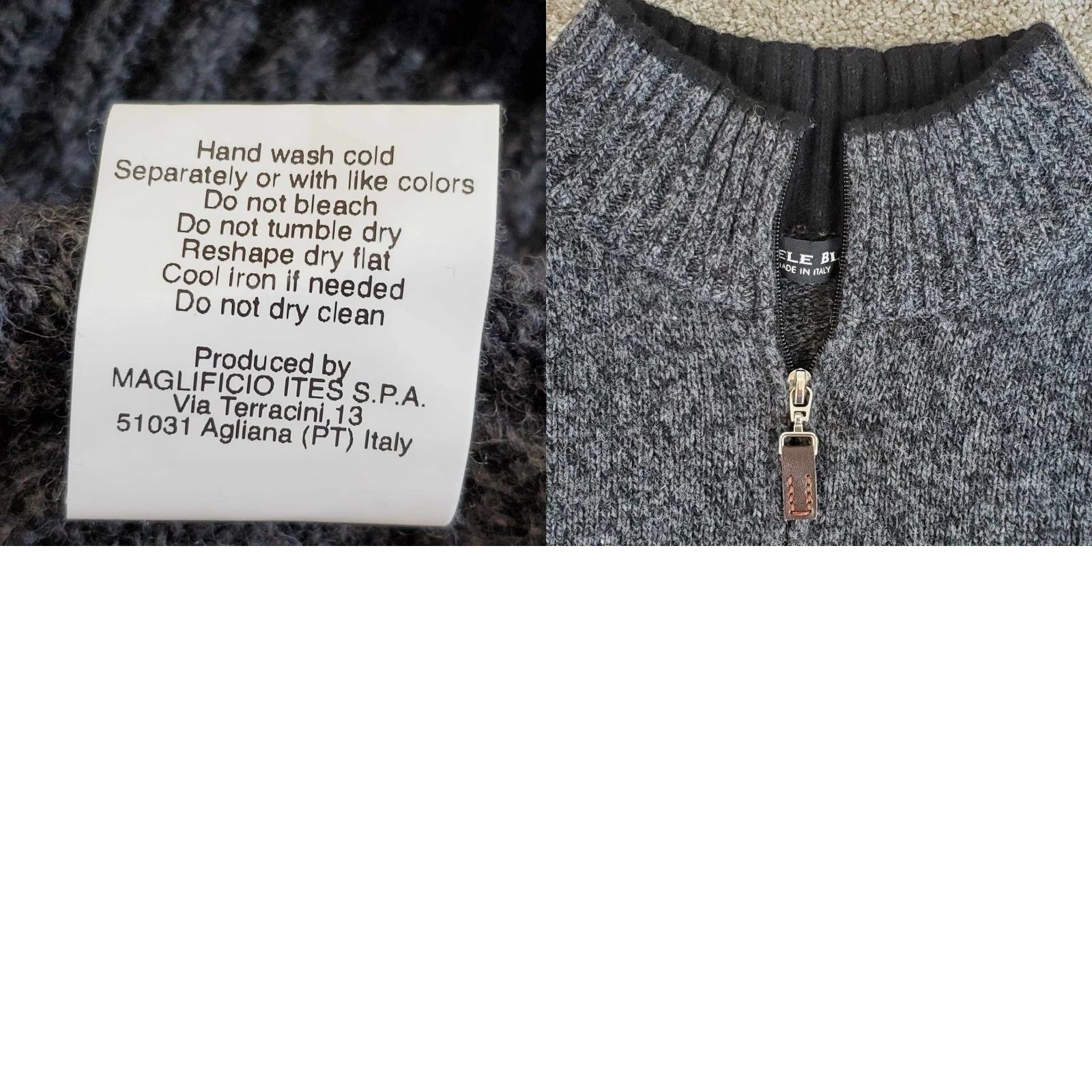 Vintage Daniele Blasi Sweater Mens XL 1/4 Zip Wool Blend Gray Nordic Mock Neck Size US XL / EU 56 / 4 - 8 Thumbnail