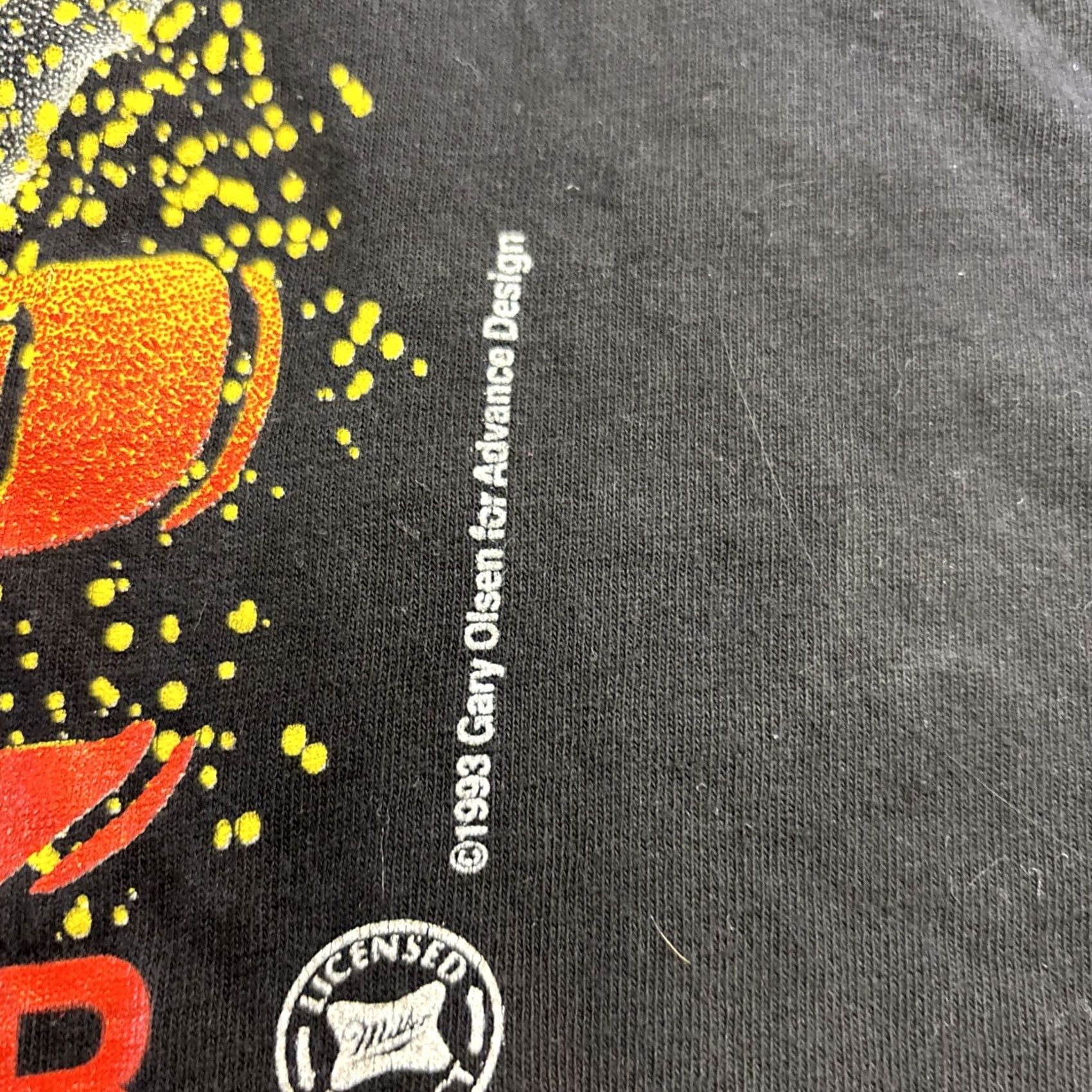 Vintage VINTAGE Brockum Miller Glow Shirt Men’s XL Black Let’s Grab A Bite Mens XL Short Sleeve T-Shirt Size US XL / EU 56 / 4 - 3 Thumbnail