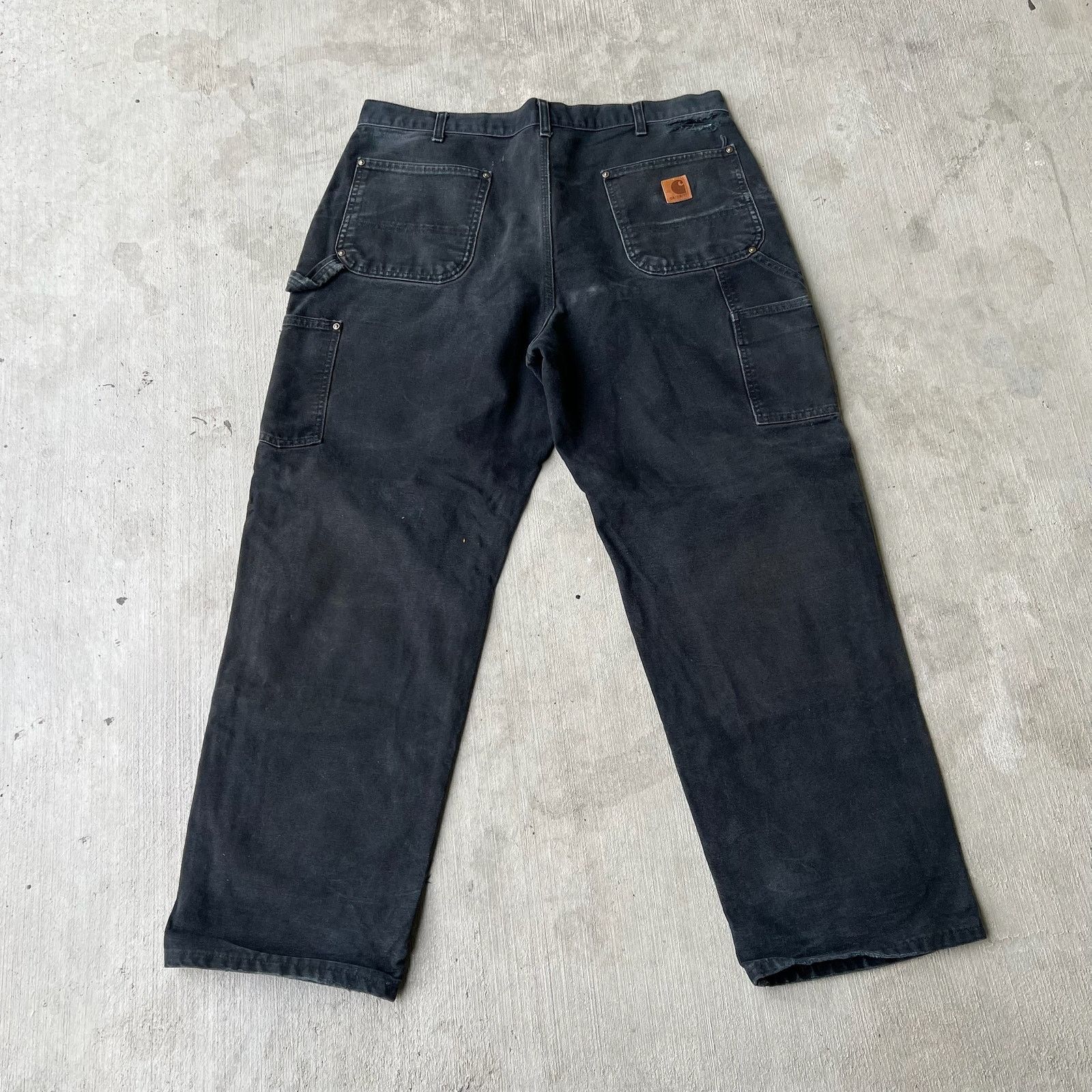 Carhartt × Vintage Carhartt black double knee work wear carpenter pants Size US 37 - 5 Thumbnail