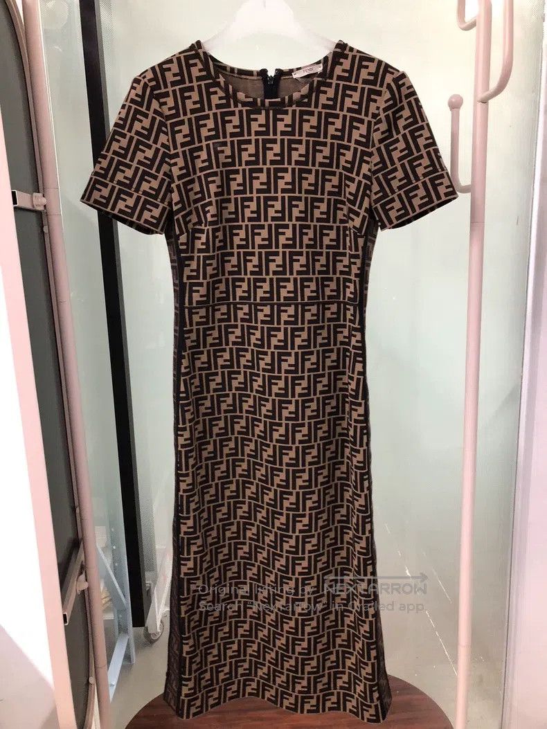 Fendi Fendi All-Print Dress Size XS / US 0-2 / IT 36-38 - 1 Thumbnail