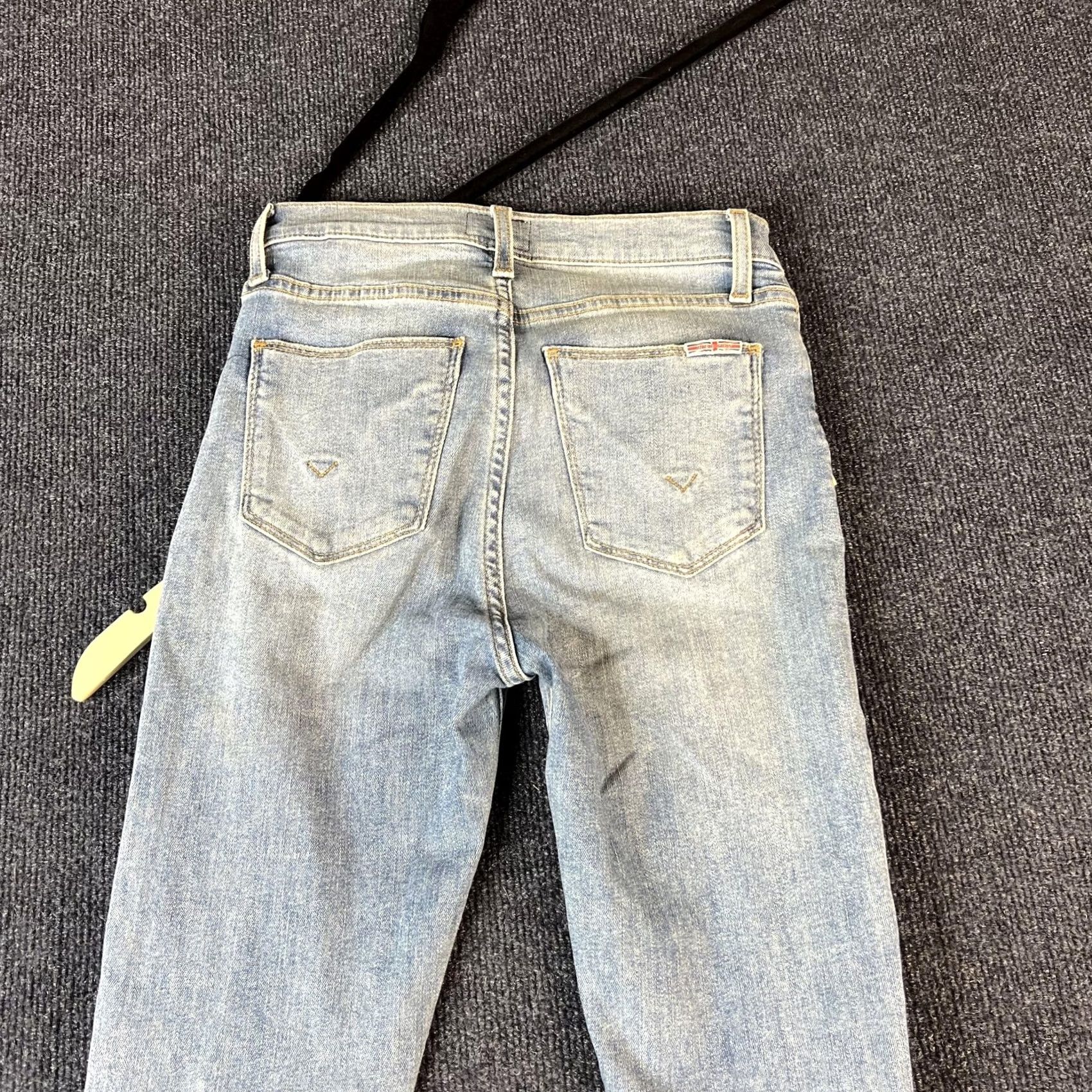 Hudson HUDSON Jeans Womens Light Wash Super Skinny Jeans Blue Denim Zip Fly Pockets Slim Fit 29 Inseam 32in Men? Womens Size 29" - 2 Thumbnail