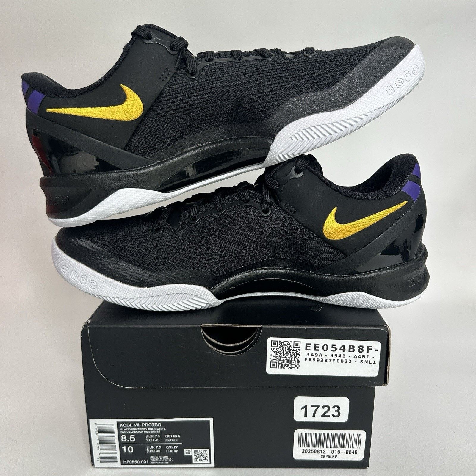 Nike Nike Kobe 8 Protro “Lakers Away” HF9550-001 Size US 8.5 / EU 41-42 - 3 Thumbnail