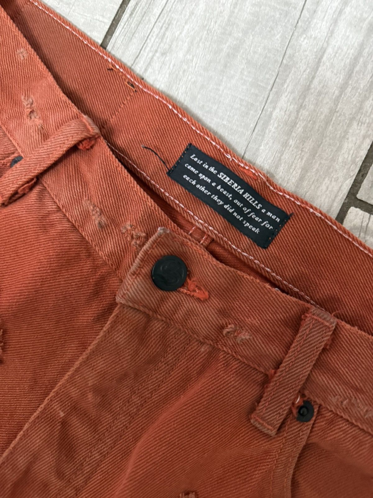 Siberia Hills Siberia Hills Spiritual Denim Jeans Orange Size US 32 / EU 48 - 2 Thumbnail