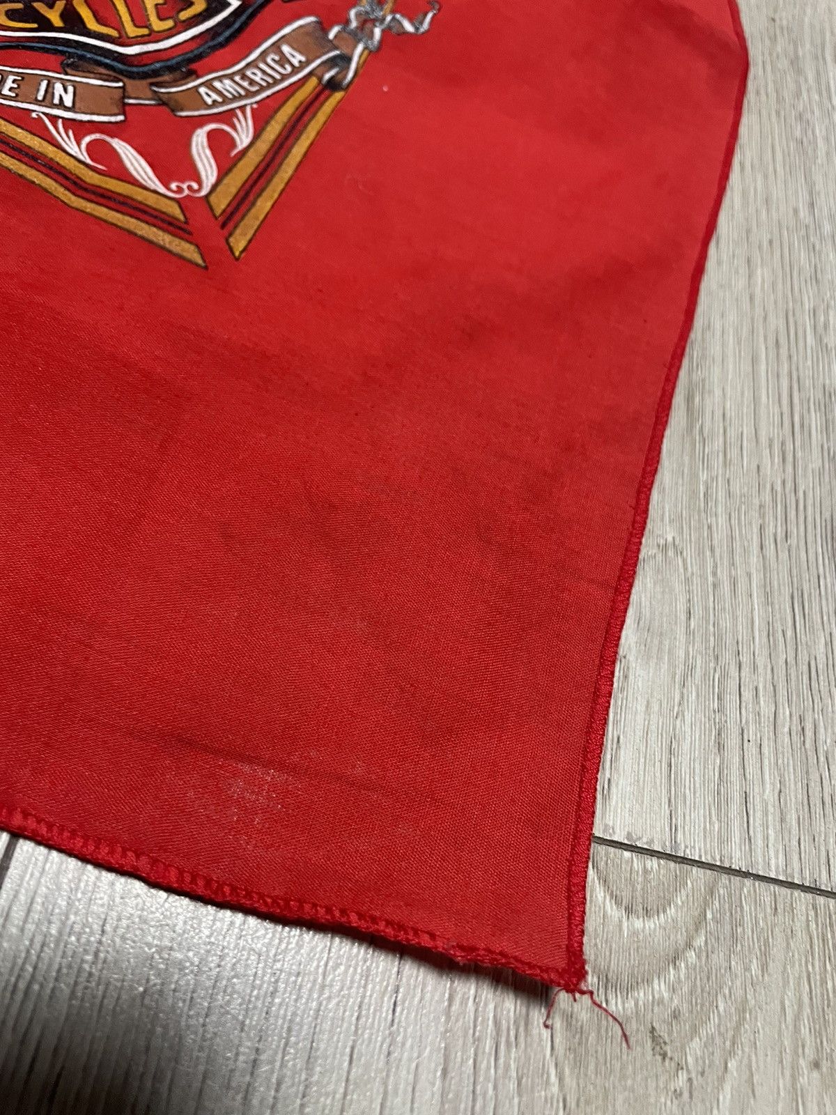 Harley Davidson × Vintage Vintage 3D Emblem Harley Davidson Motorcycle Bandana Size ONE SIZE - 9 Thumbnail