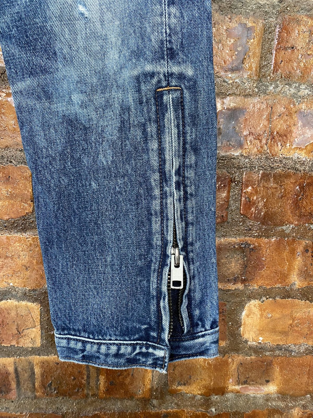 Hysteric Glamour RNA DNA Japan Large YKK Zipper Rider Racing denim Size 31" - 8 Thumbnail