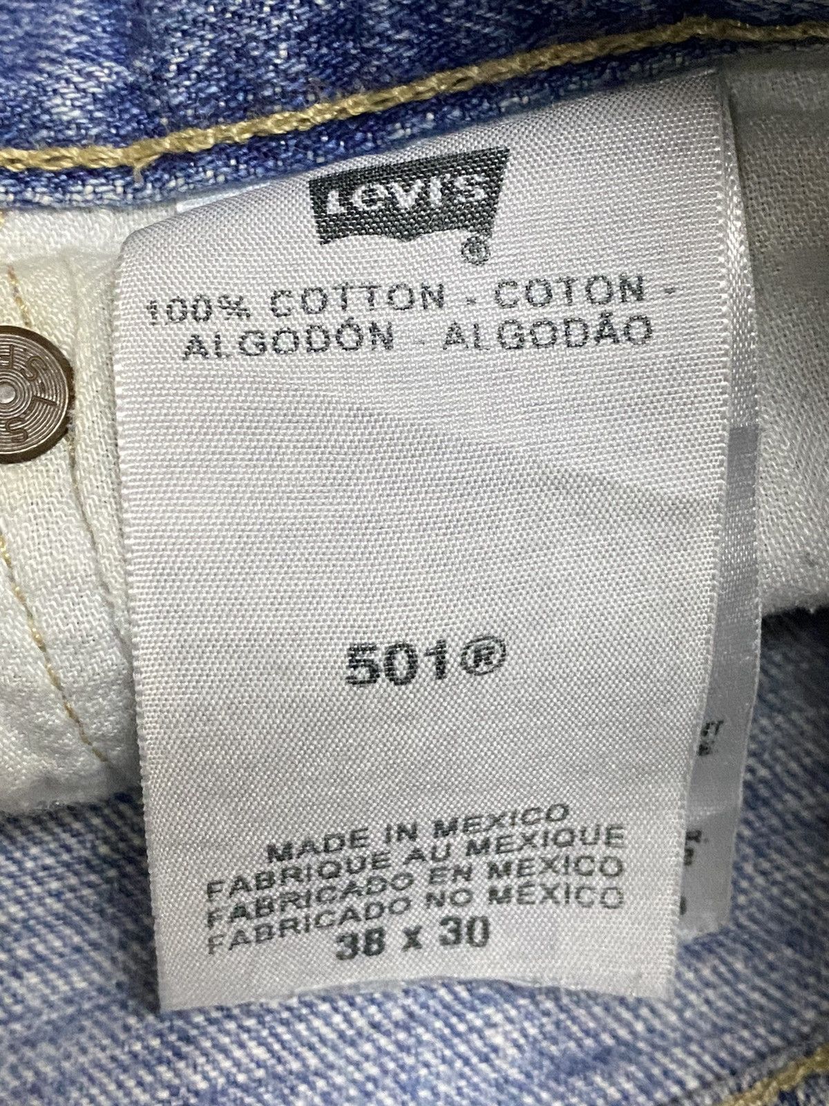 Levi's Vintage Levis501 Blue Faded Wash Baggy Style Jeans Size US 38 / EU 54 - 9 Thumbnail