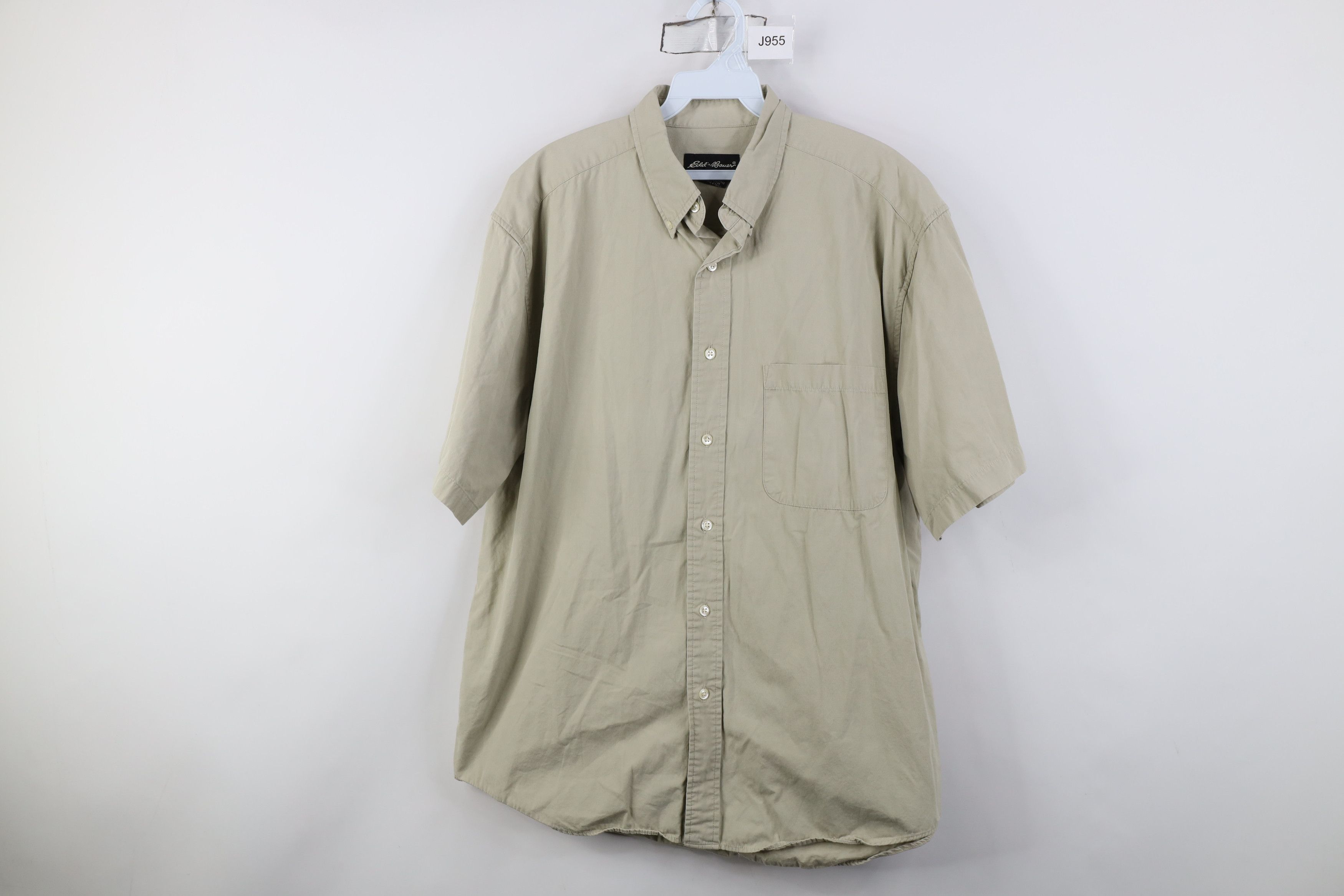 Eddie Bauer Vintage 90s Eddie Bauer Short Sleeve Collared Button Shirt Size US M / EU 48-50 / 2 - 1 Thumbnail