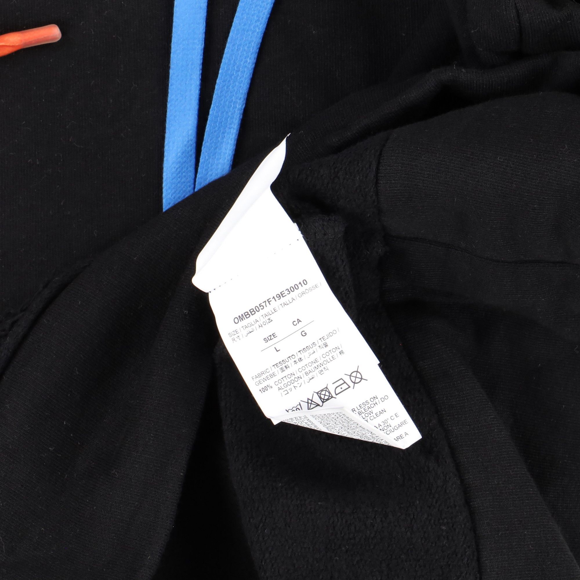 Off-White Black and Yellow Acrylic Arrows Oversized Hoodie Size L / US 10 / IT 46 - 6 Thumbnail