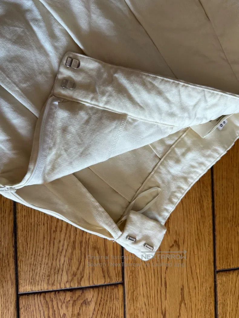 Other Comme Des Garcons size S White half skirt Size 23" - 5 Thumbnail