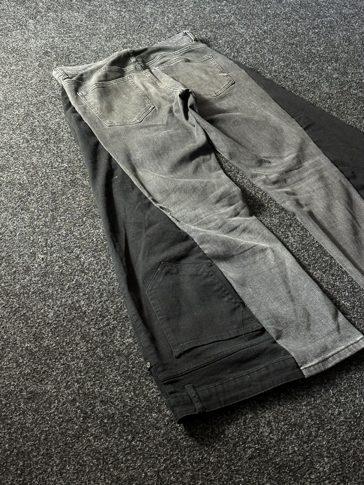 If Six Was Nine 🚨GRAIL CUSTOM DENIM JEANS 2in1 ULTRA BAGGY Y2K JAPANESE STYL Size US 34 / EU 50 - 12 Thumbnail