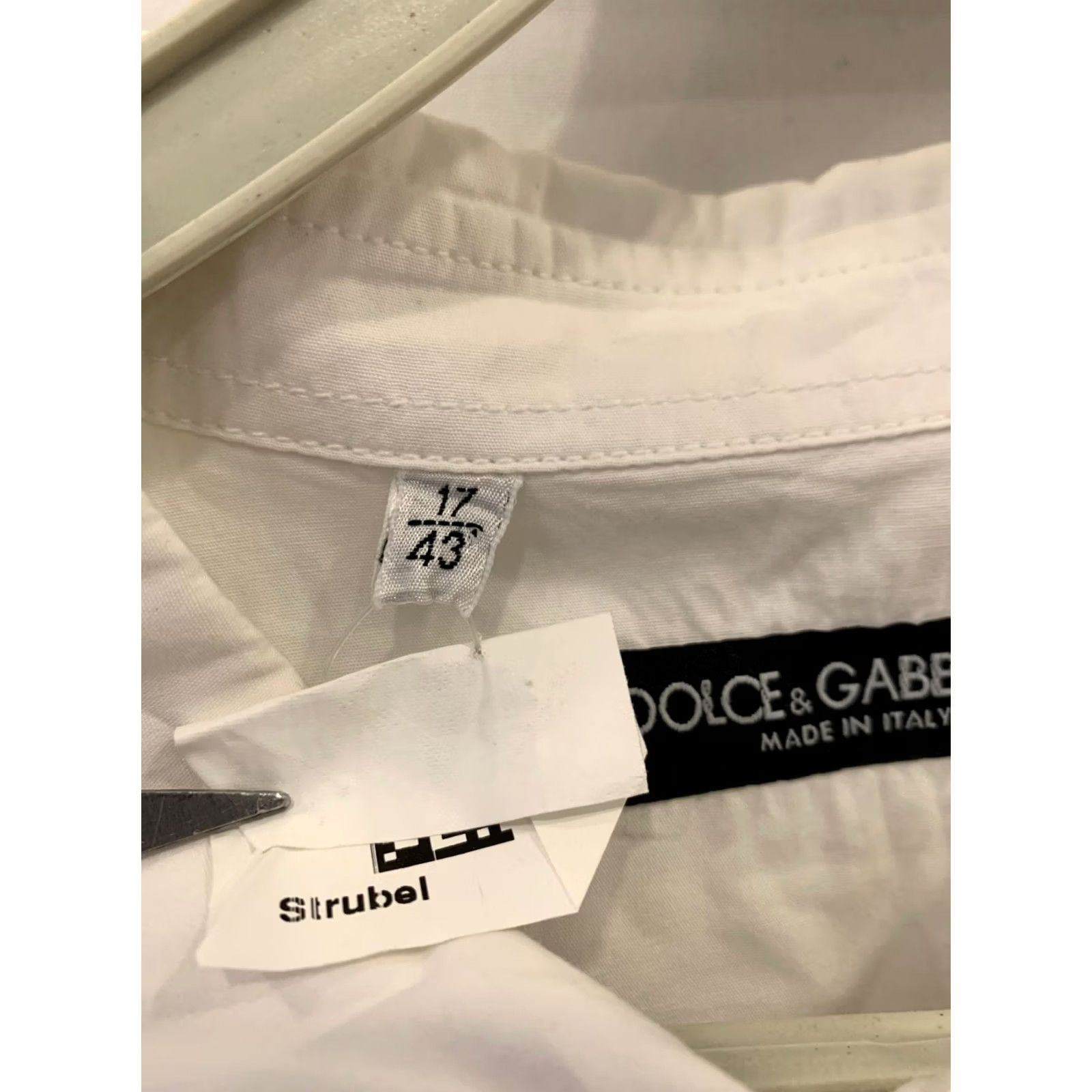 Dolce & Gabbana Dolce&Gabbana White Military Safari Shirt XL Mens Long Sleeve Button-Up Italy Made Size US XL / EU 56 / 4 - 5 Thumbnail