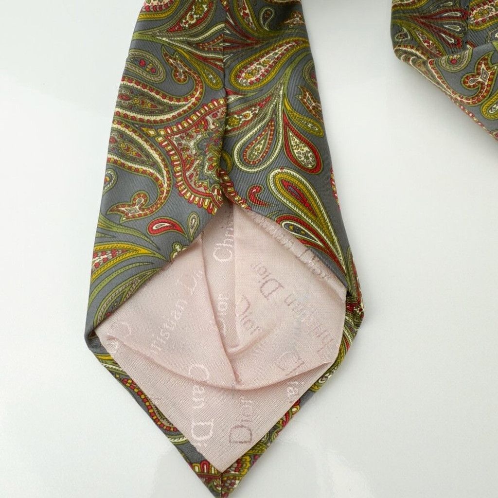Christian Dior Monsieur CHRISTIAN DIOR Monsieur Silk Paisley Tie W 3.5" L 59" Size ONE SIZE - 3 Thumbnail