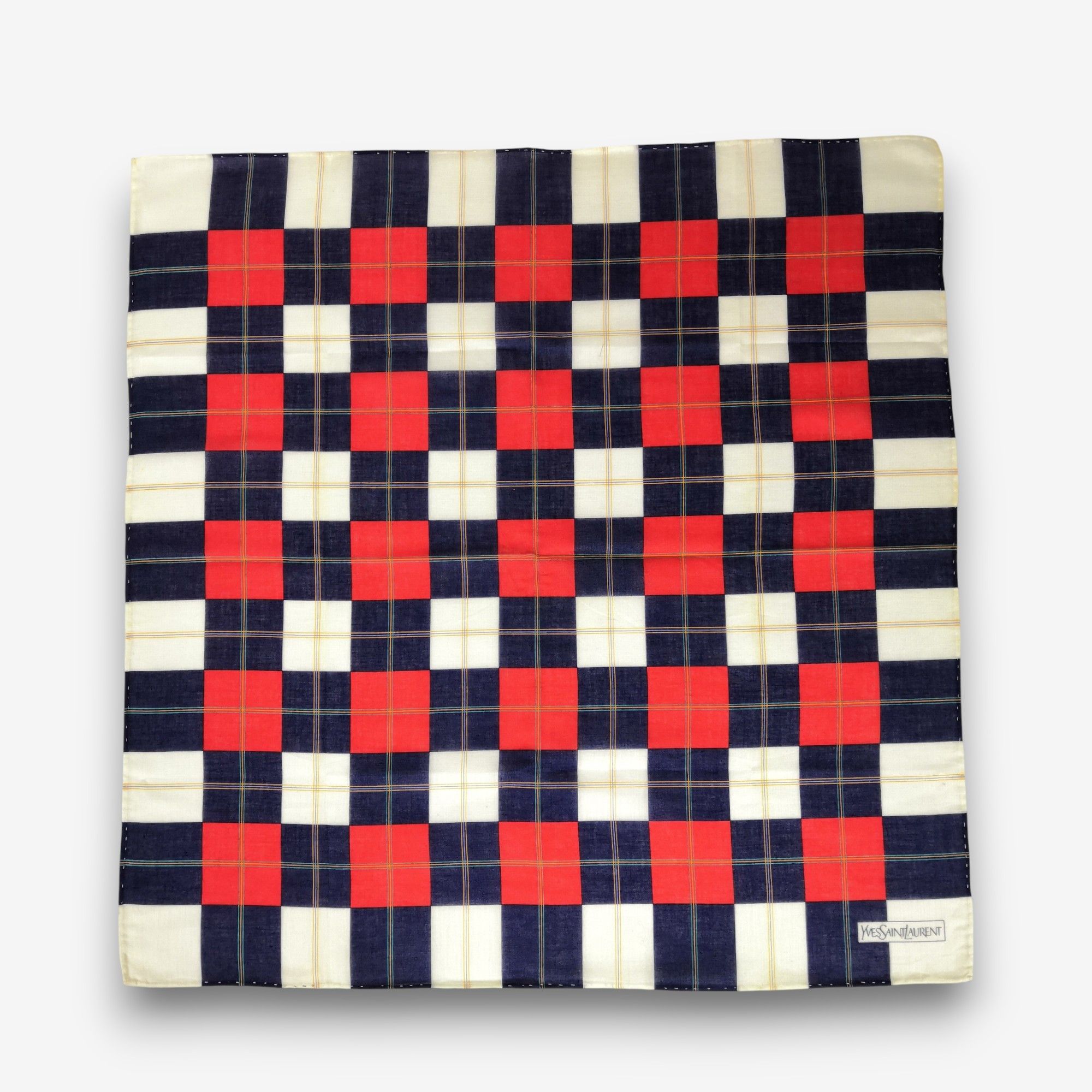 Vintage Vintage Yves Saint Laurent Handkerchief Pocketsquare Bandana Size ONE SIZE - 2 Thumbnail