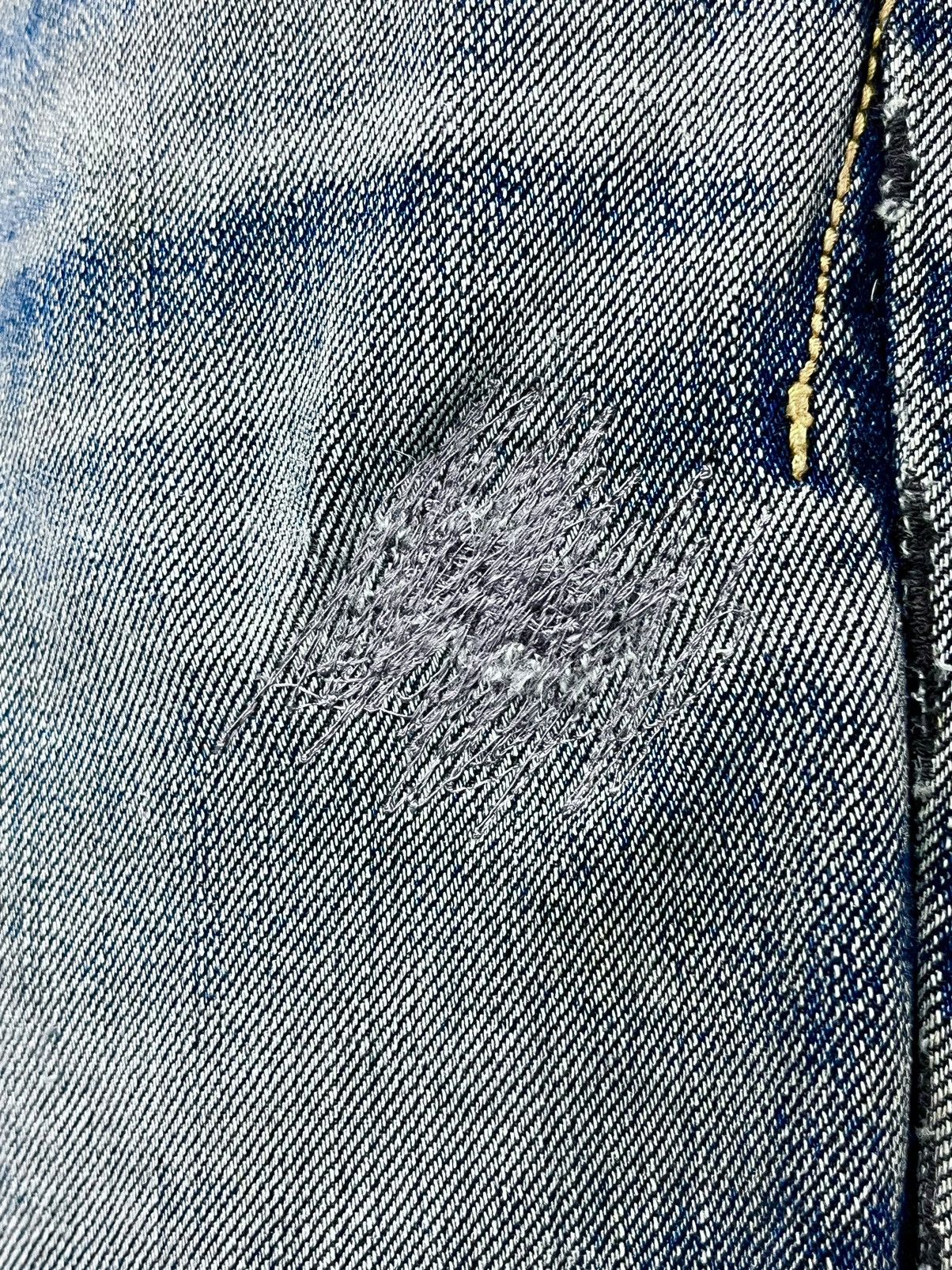 Edwin 🔥Vintage Aging Patina Distressed Denim Süper Flare Jeans Size US 31 - 8 Thumbnail