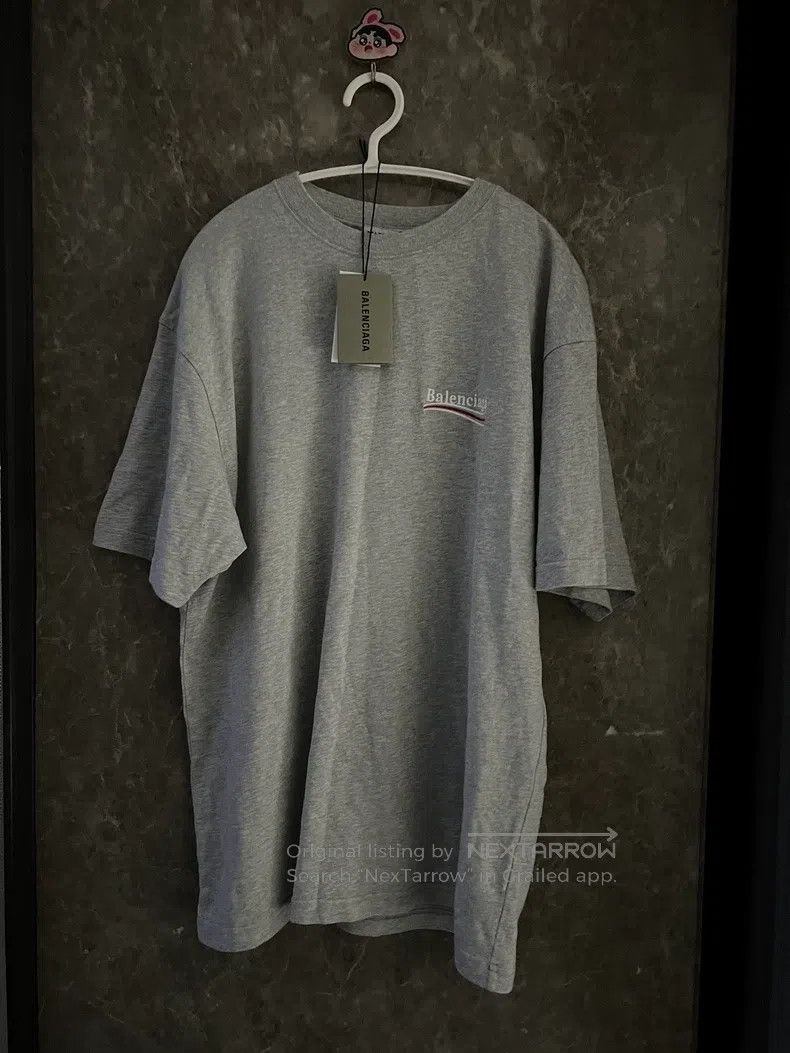 Balenciaga Balenciaga Coke Embroidered Short Sleeve T-Shirt, Grey, Si Size US S / EU 44-46 / 1 - 1 Thumbnail