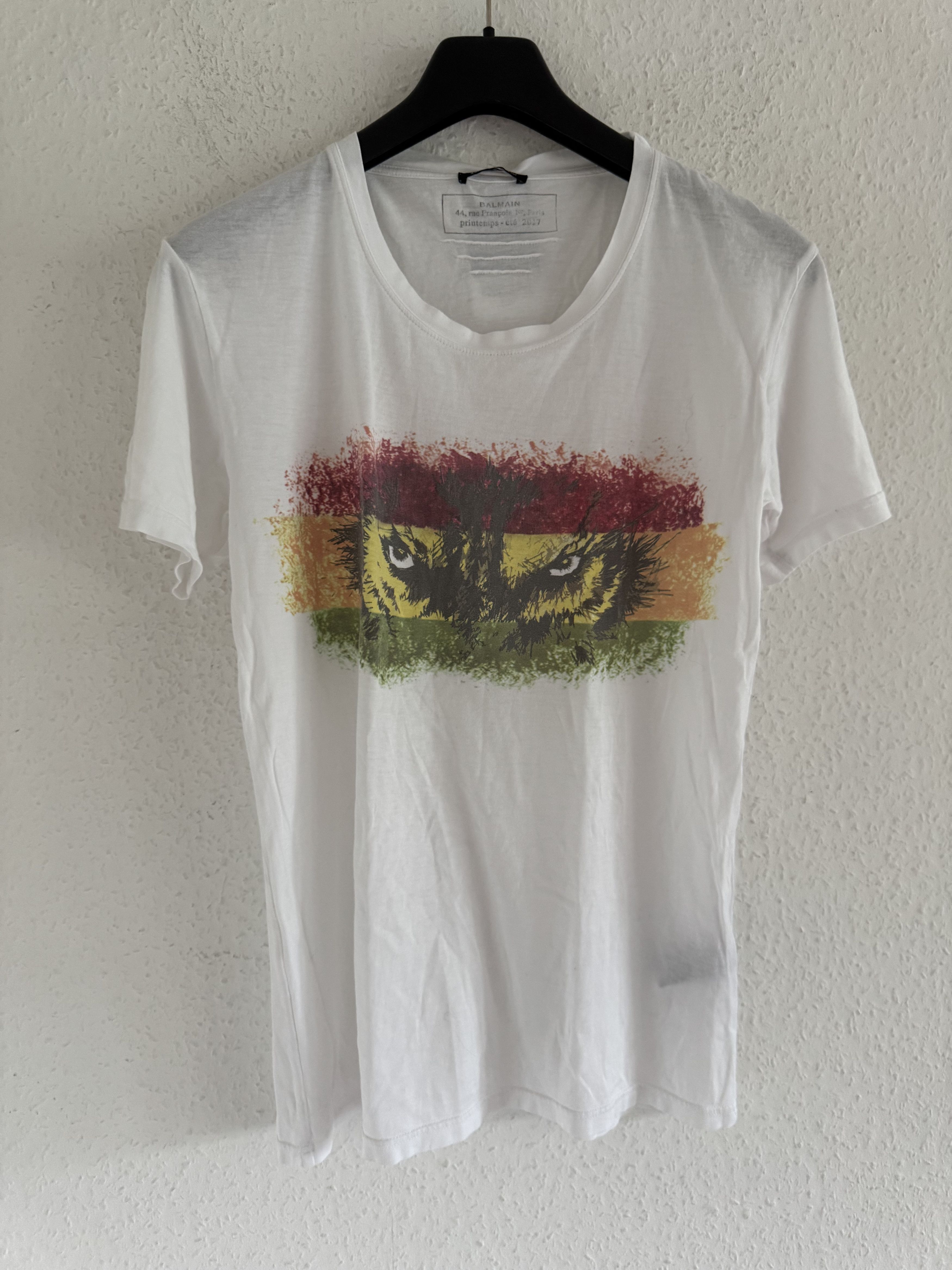 Balmain Eyes of the Wolf Graphic Tee Size US S / EU 44-46 / 1 - 4 Thumbnail