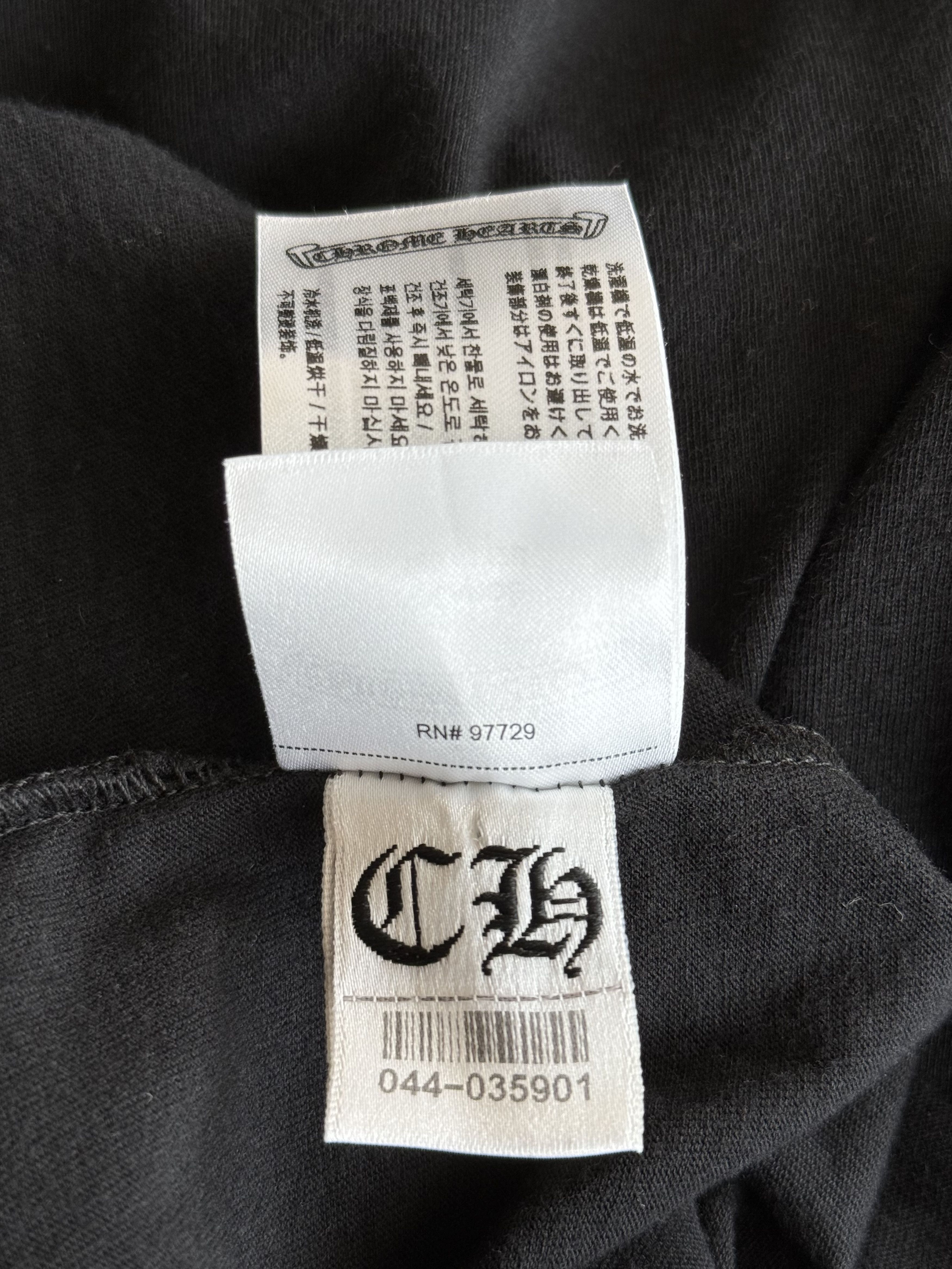 Chrome Hearts Chrome Hearts Black & White Neck Logo Longsleeve T-Shirt Size US XL / EU 56 / 4 - 7 Thumbnail
