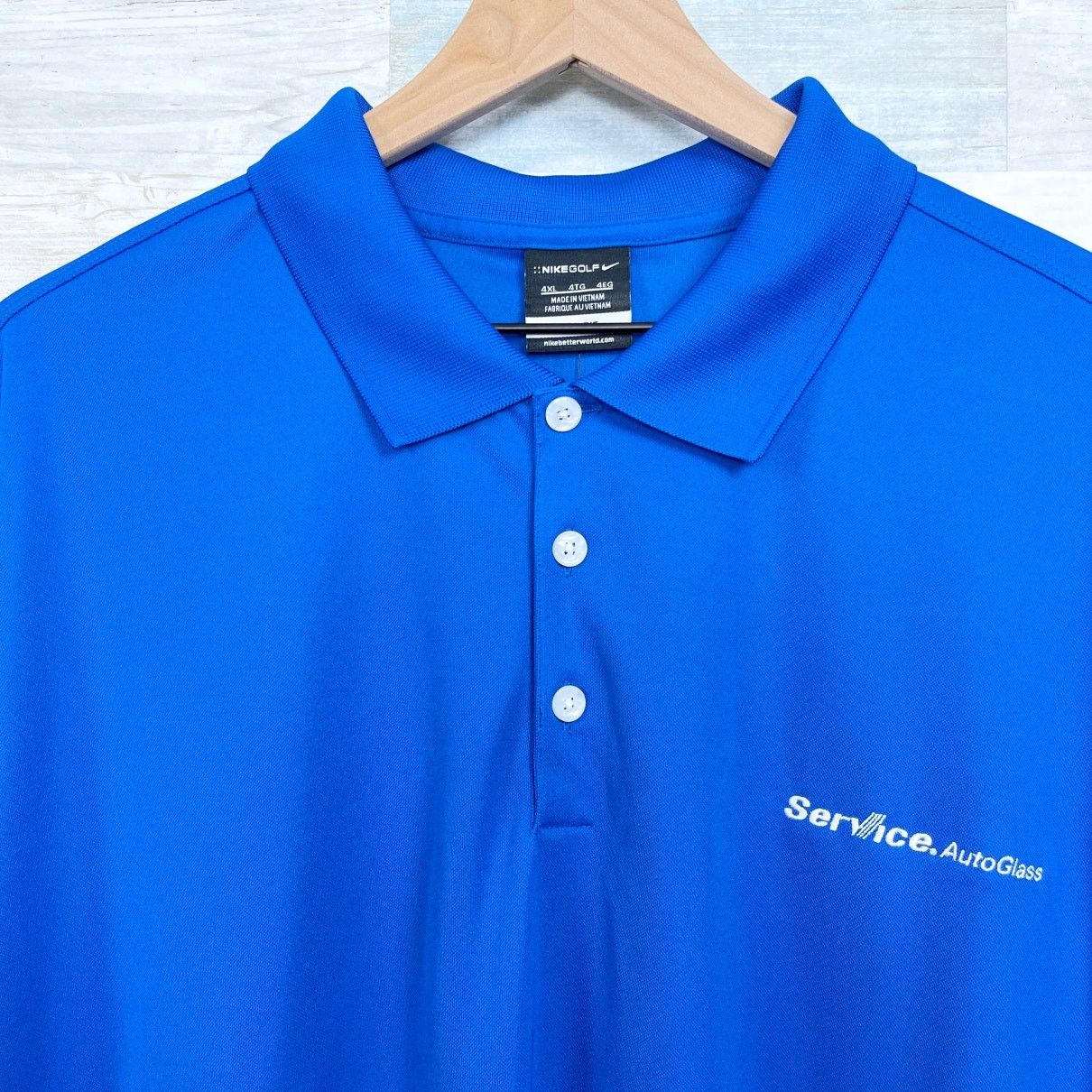 Nike Safelite AutoGlass Nike Dri Fit Polo Shirt Blue Employee 4XL Size US XXL / EU 58 / 5 - 2 Thumbnail