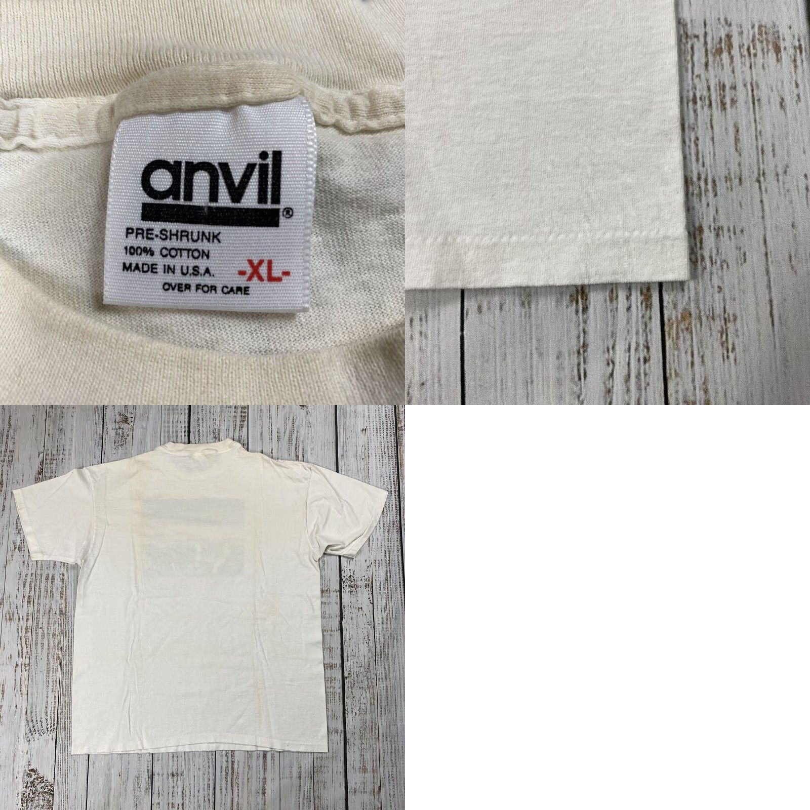 Hanes VINTAGE 1988 BEN & JERRY'S COW ART T-SHIRT XL White Short Sleeve Crew Neck 80s 90s Mens Size US XL / EU 56 / 4 - 8 Thumbnail