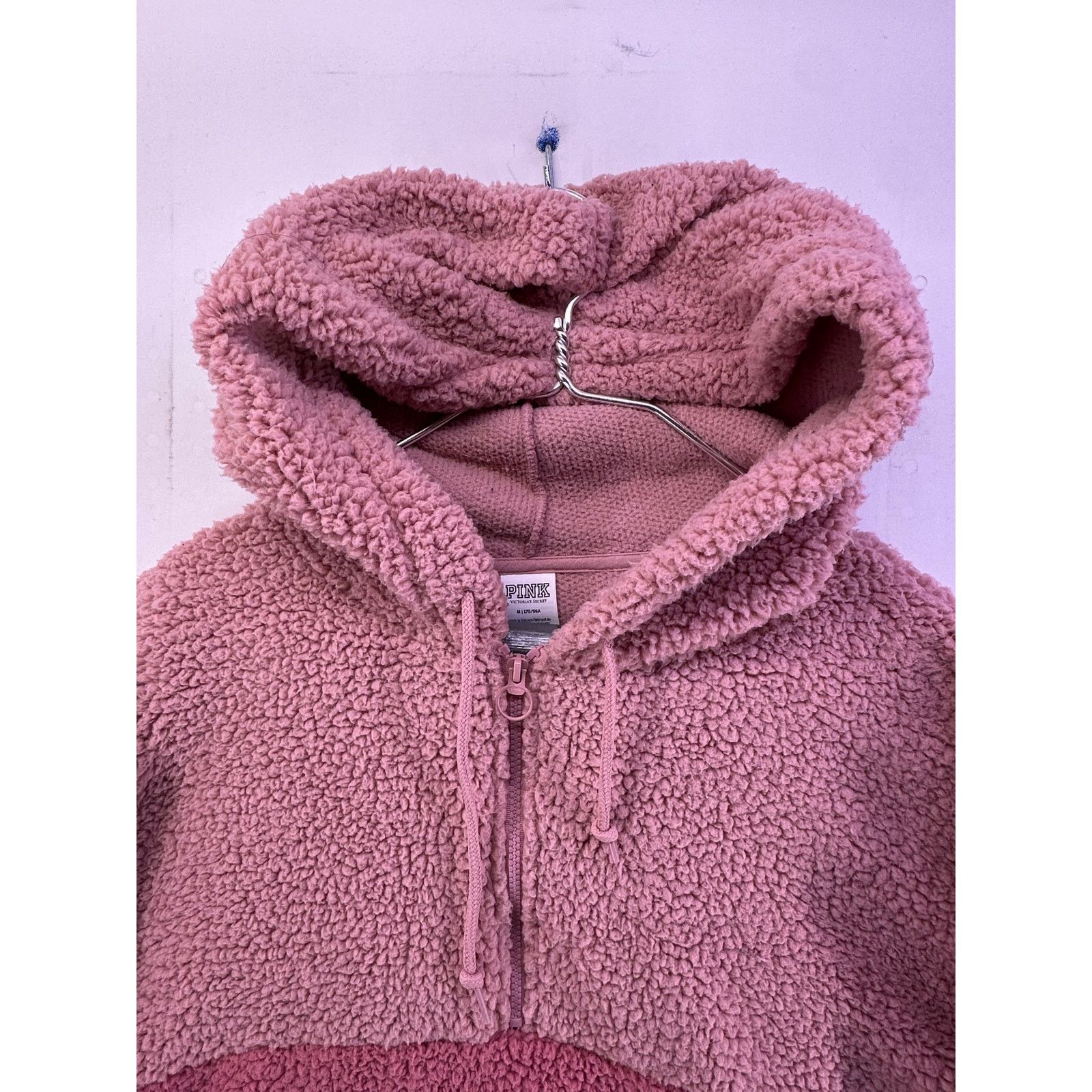 & Other Stories Victoria's Secret Pink Sherpa Half Zip Hoodie Rose/Pink Sz M Size M / US 6-8 / IT 42-44 - 5 Thumbnail