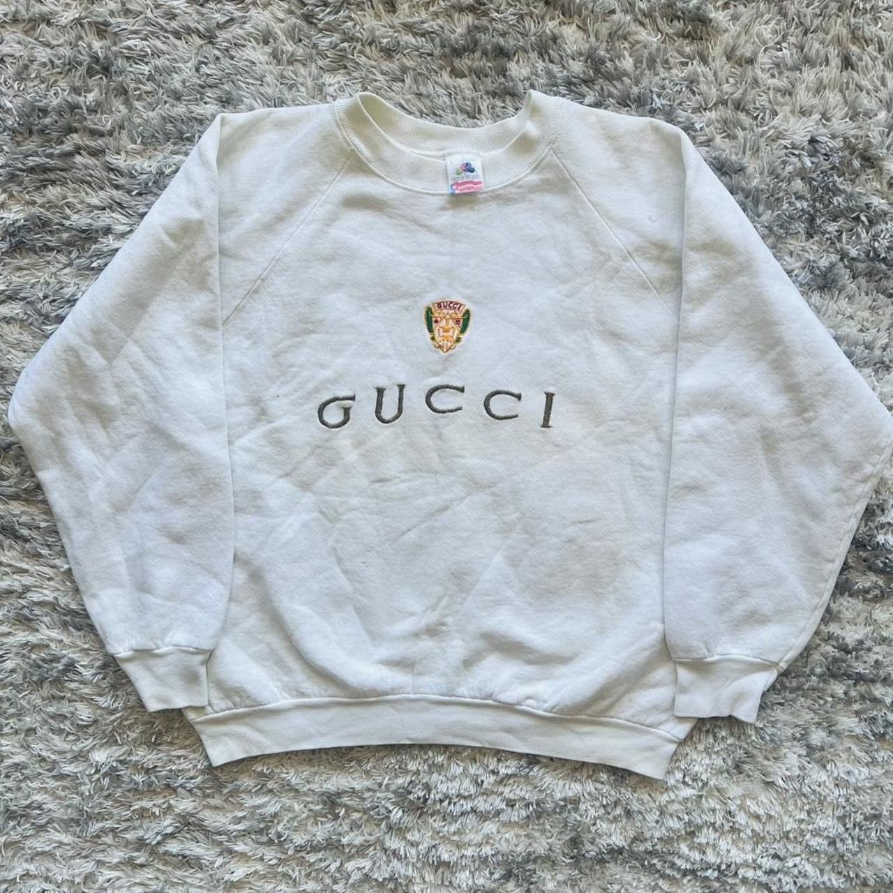 Gucci Vintage Gucci Boot Embroidered Crewneck Size L / US 10 / IT 46 - 1 Thumbnail